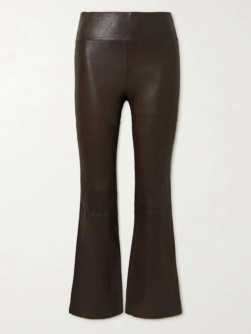 Sprwmn Leather Flared Pants