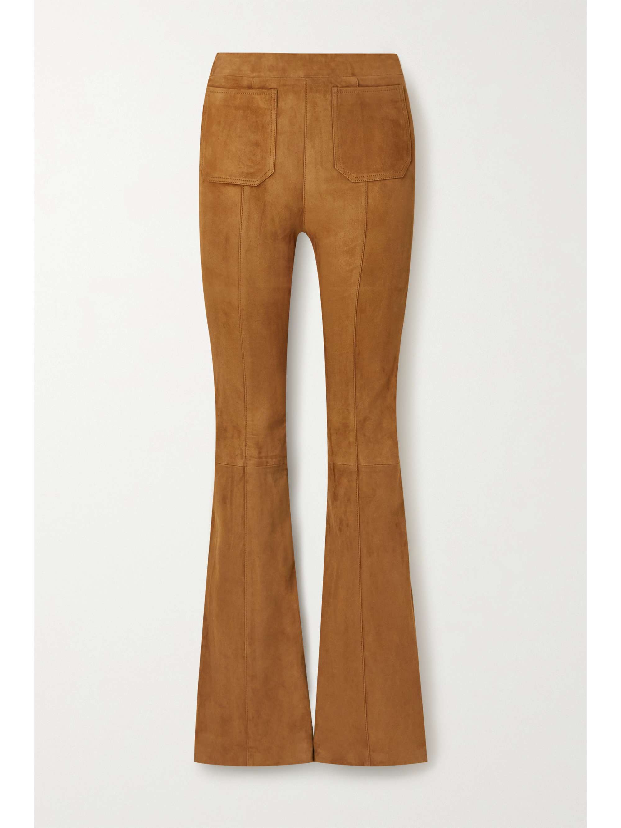tan suede trousers