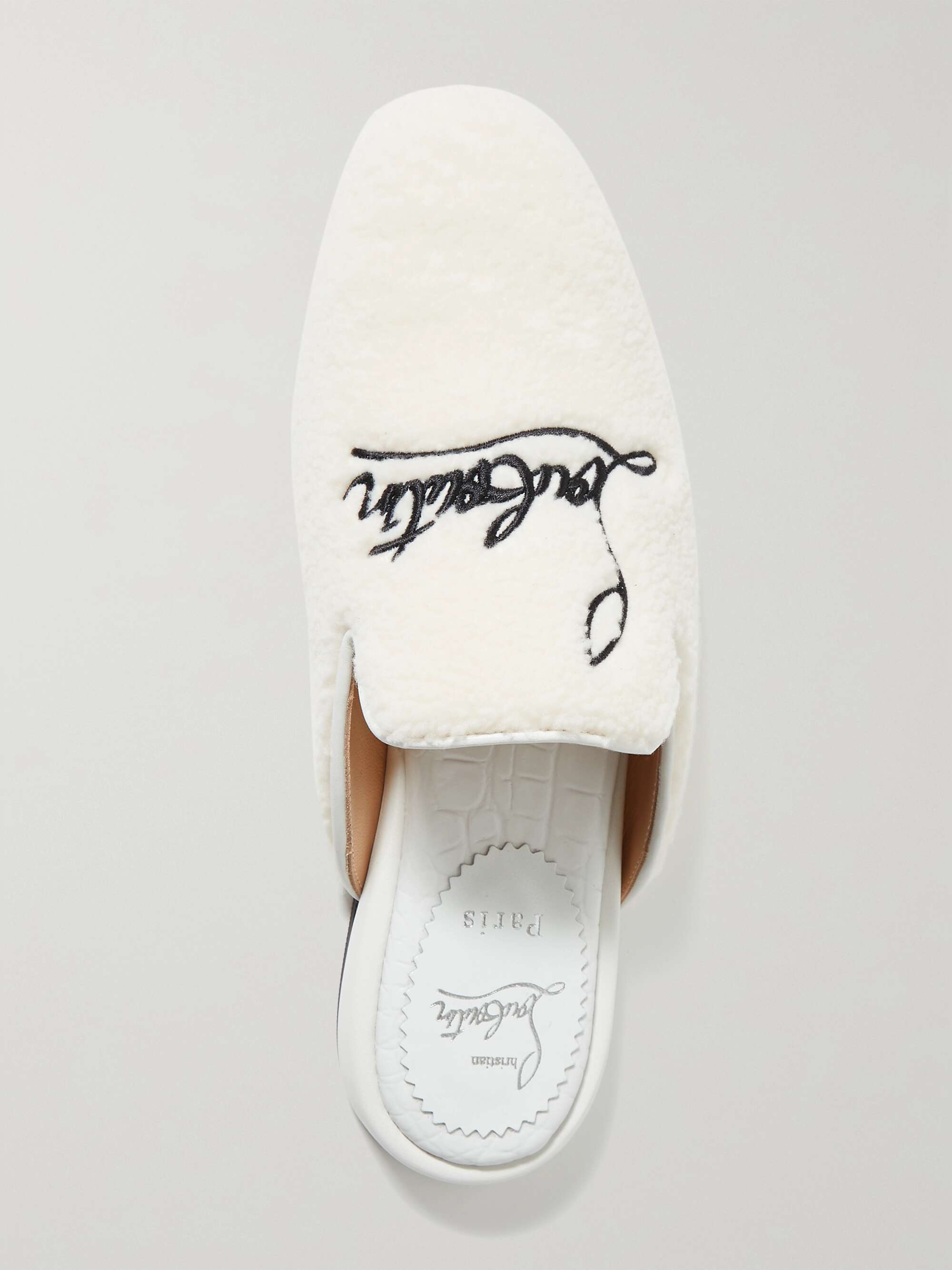 Christian Louboutin Coolito Swing Cotton Canvas Slippers