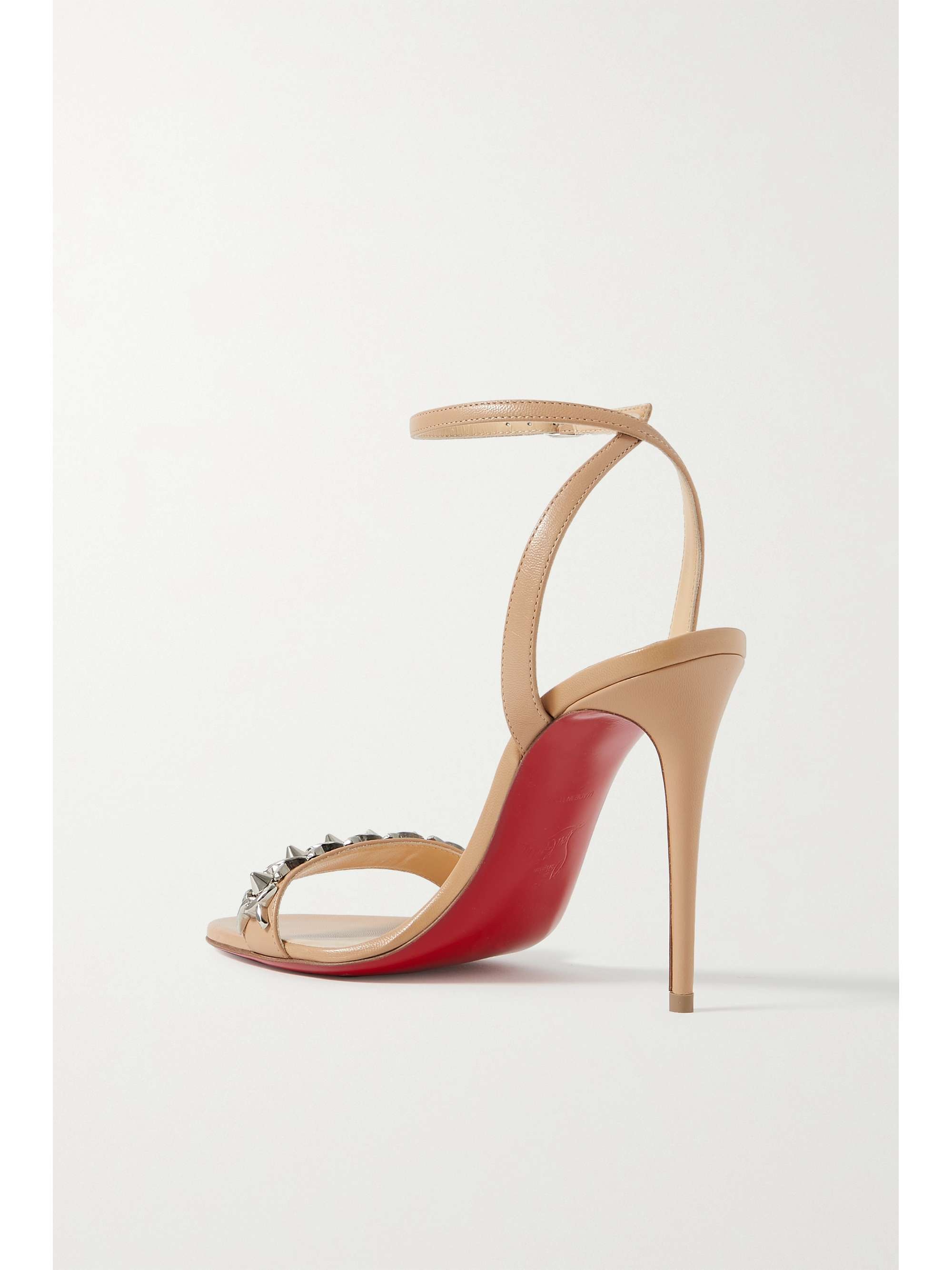 loubigirl chain spike red sole sandals