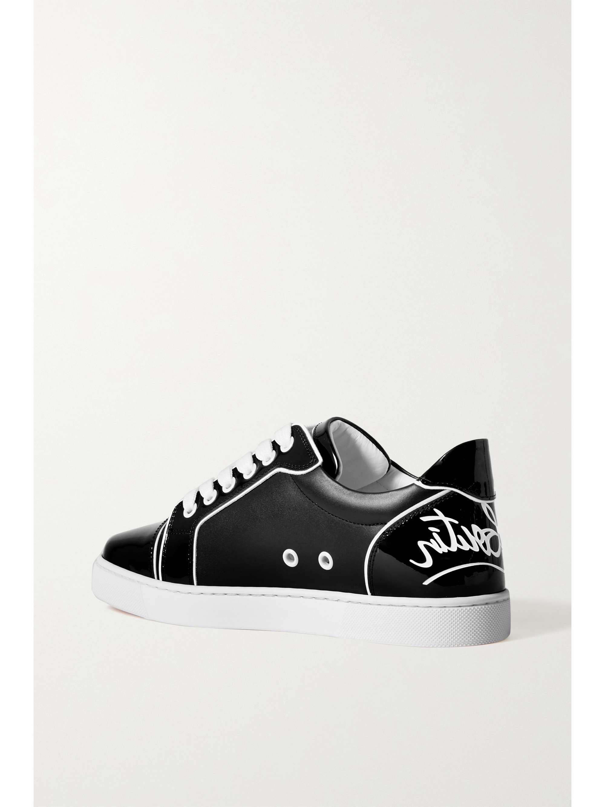 CHRISTIAN LOUBOUTIN Fun Vieira printed patent-leather sneakers