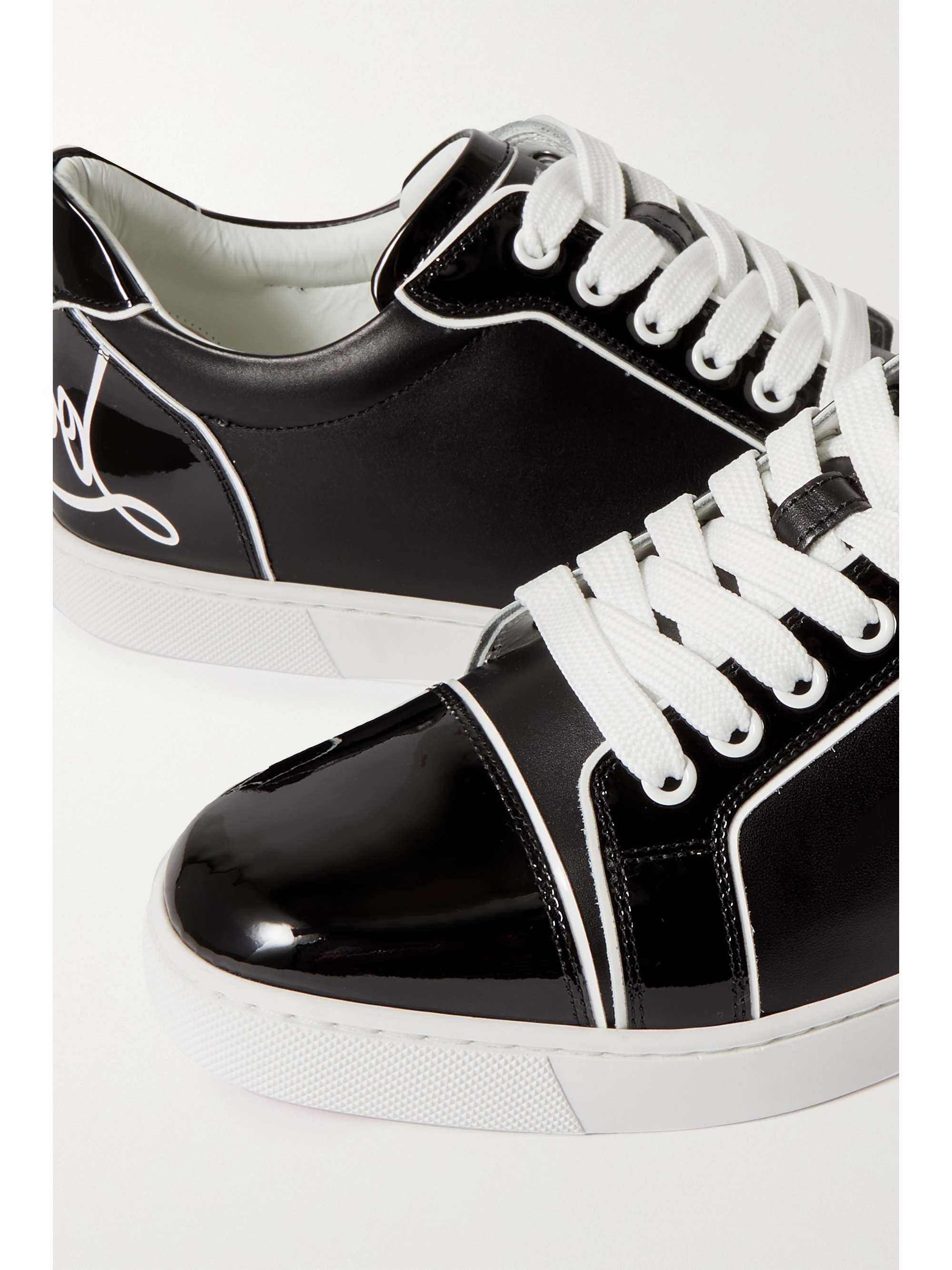 CHRISTIAN LOUBOUTIN Fun Vieira printed patent-leather sneakers