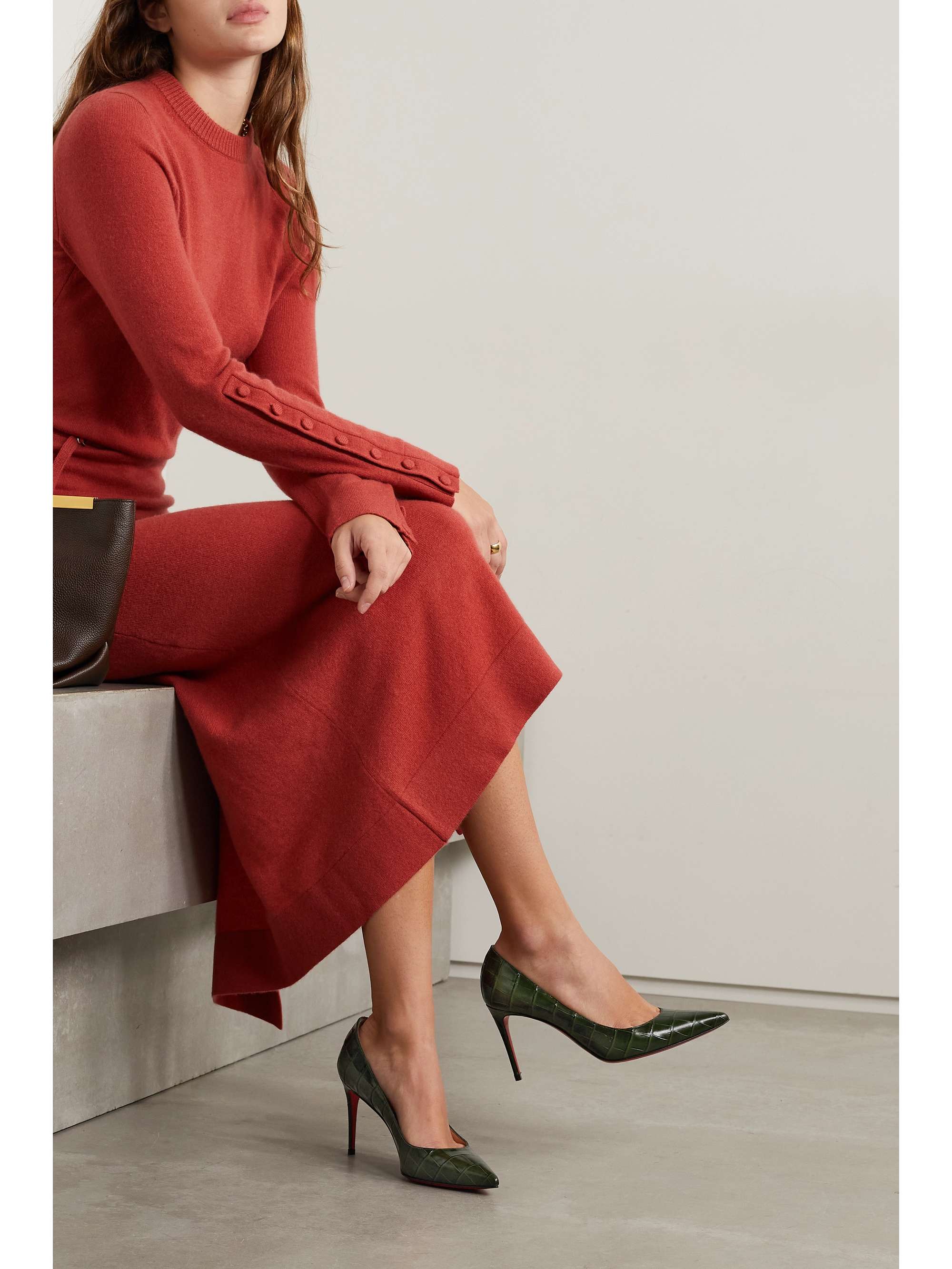 CHRISTIAN LOUBOUTIN Kate 85 suede pumps