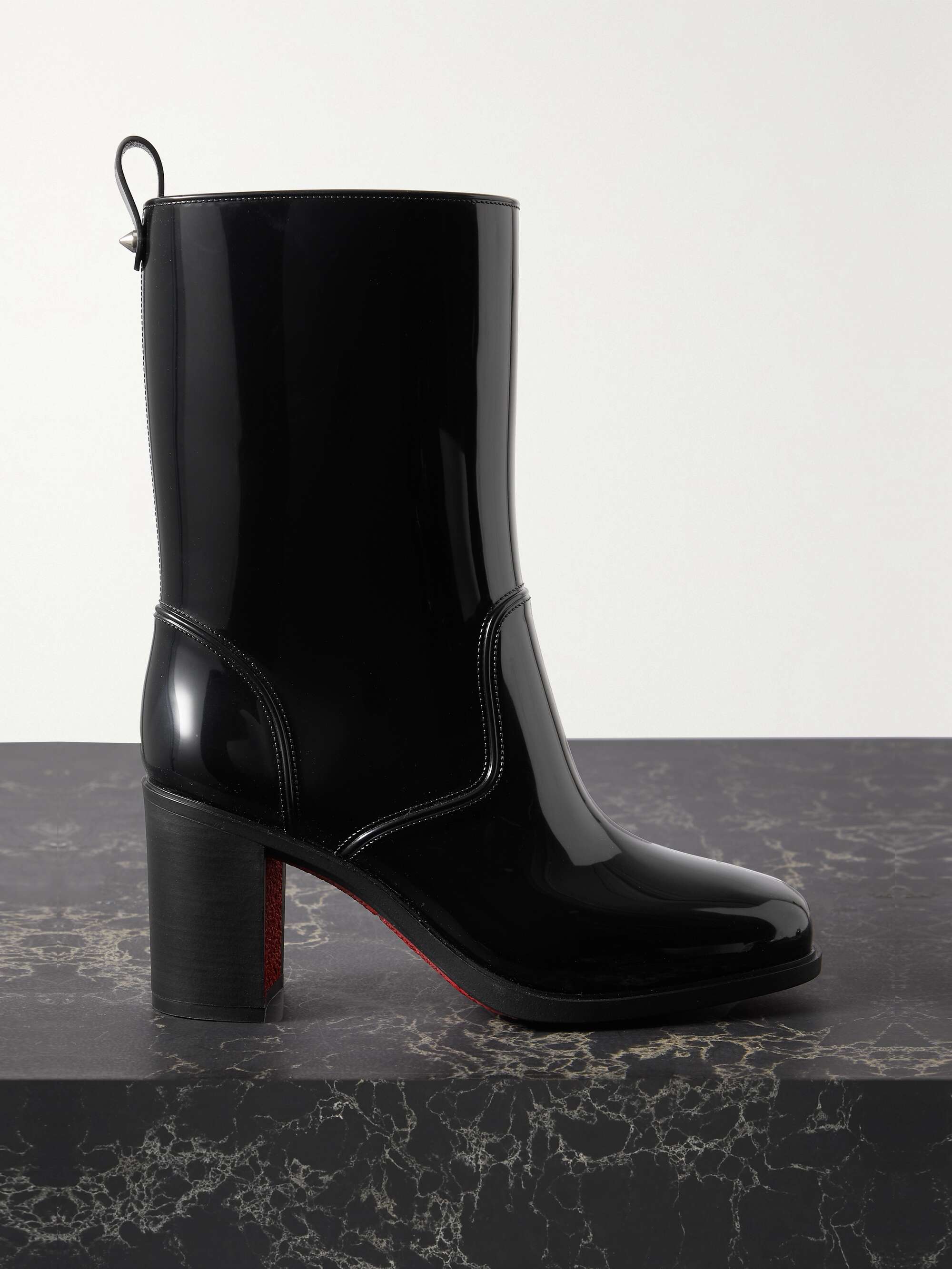 Black Loubirain 70 PVC ankle boots 