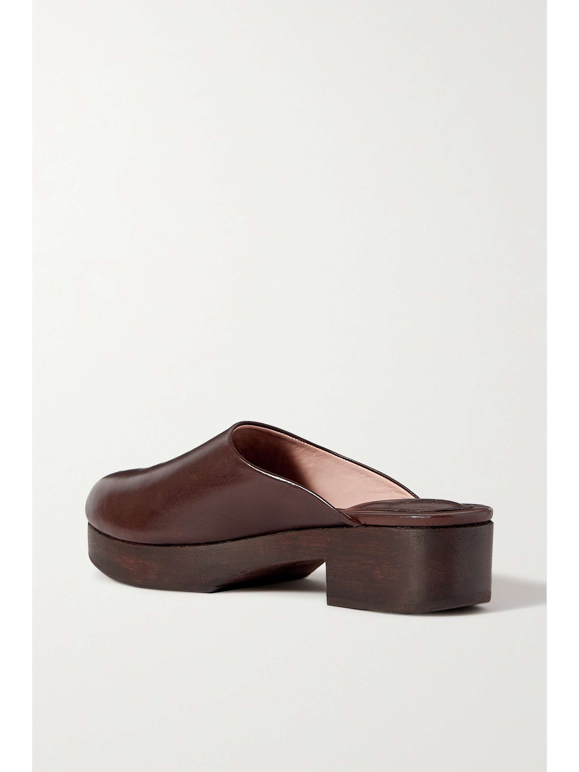 PORTE & PAIRE + Frankie Shop leather clogs