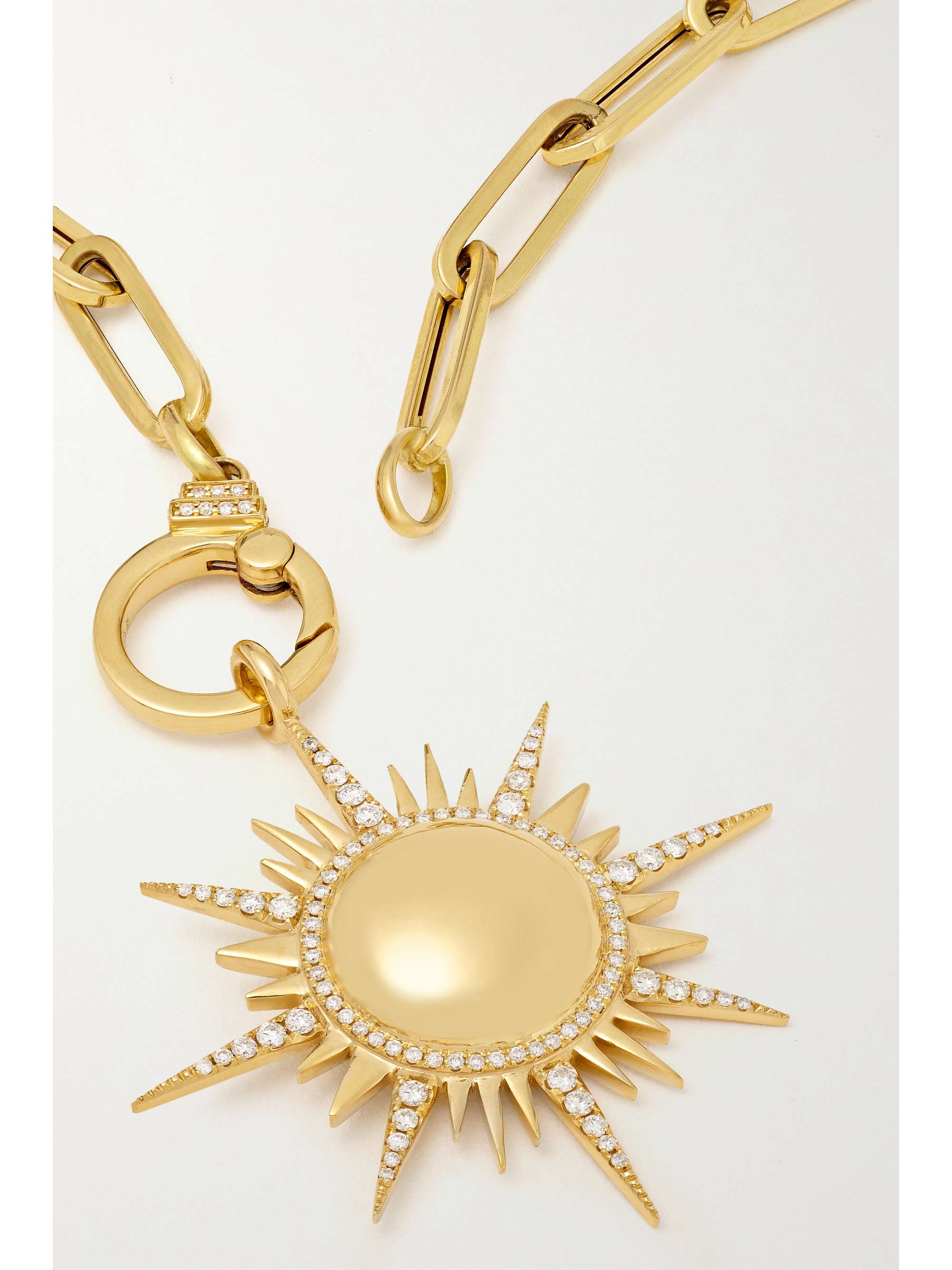 SORELLINA Il Sole 18-karat gold diamond necklace