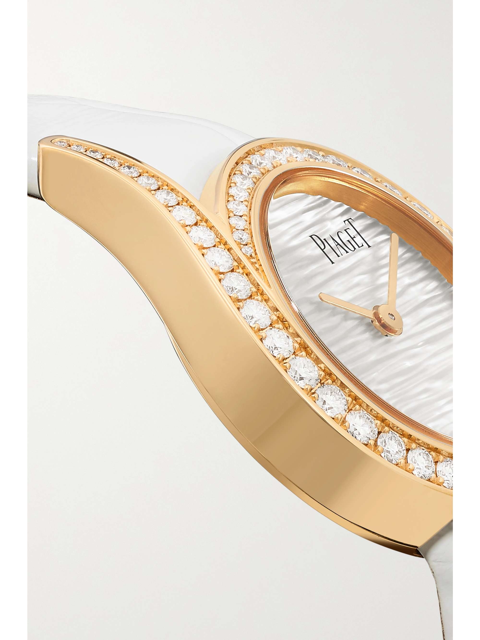 PIAGET Limelight Gala Limited Edition 32mm 18-karat rose gold, alligator, mother-of-pearl and diamond watch