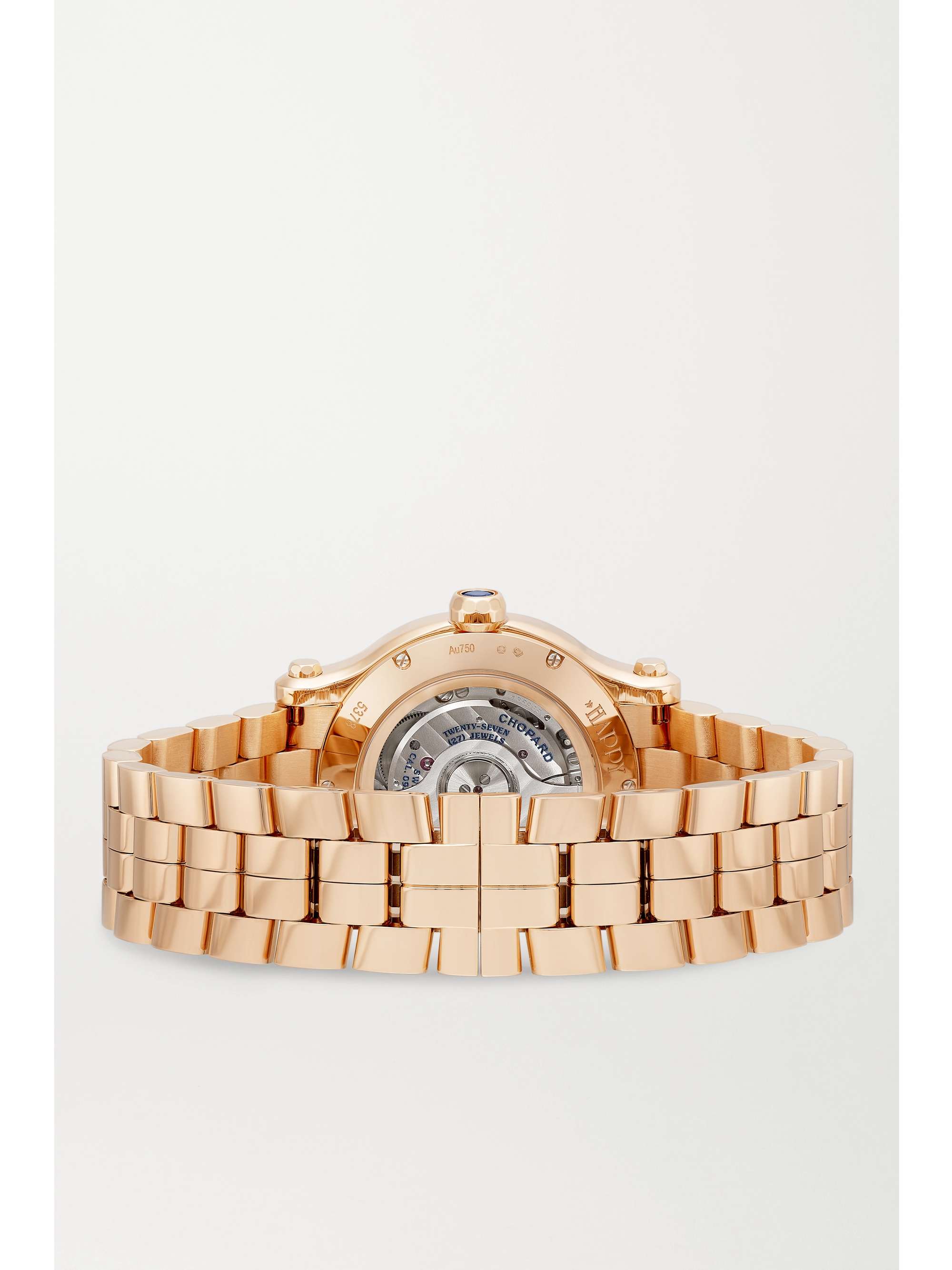 CHOPARD Happy Sport Automatic 33mm 18-karat rose gold and diamond watch