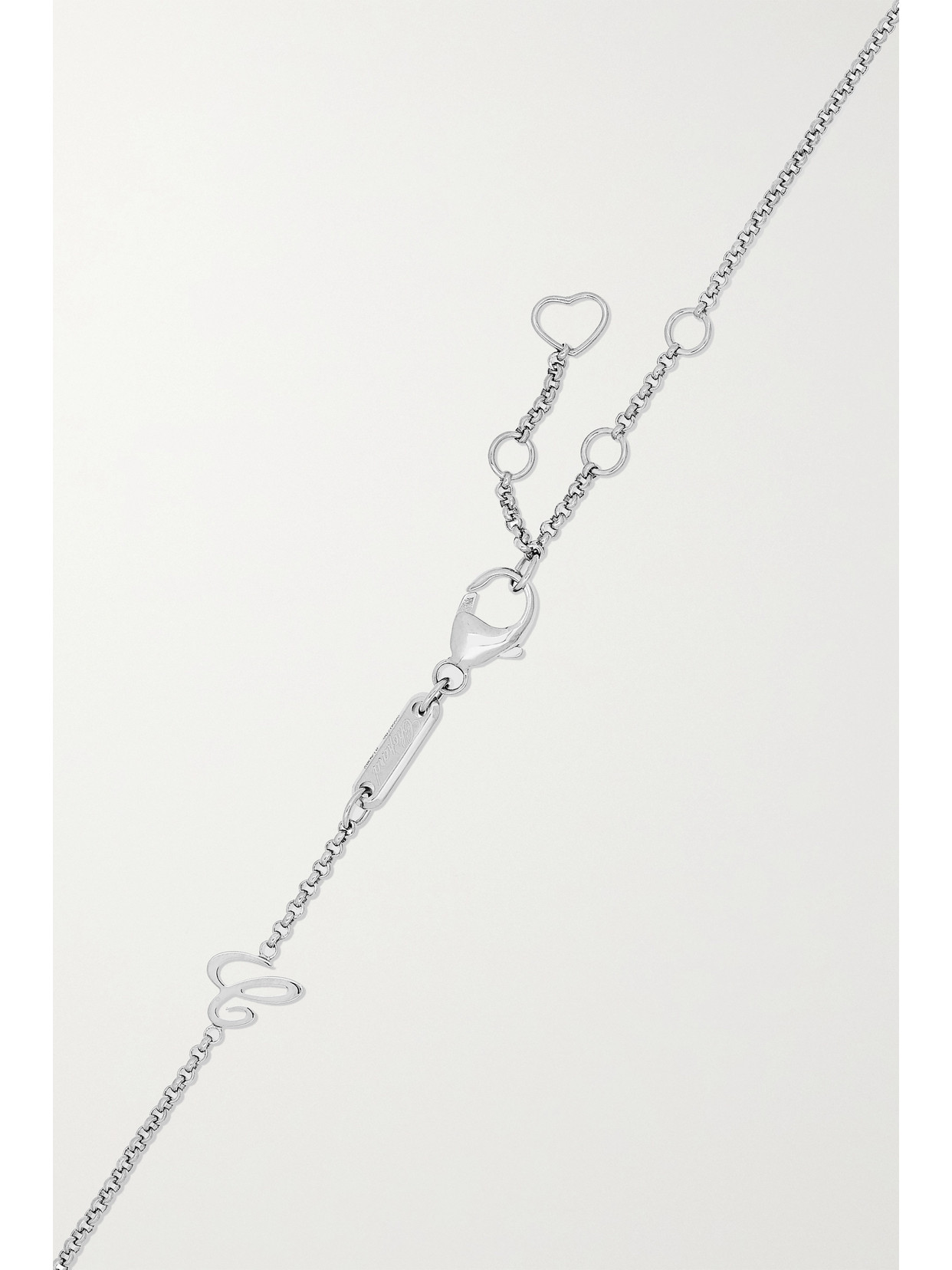 Chopard Happy Hearts 18-karat White Gold Diamond Necklace In White Gold
