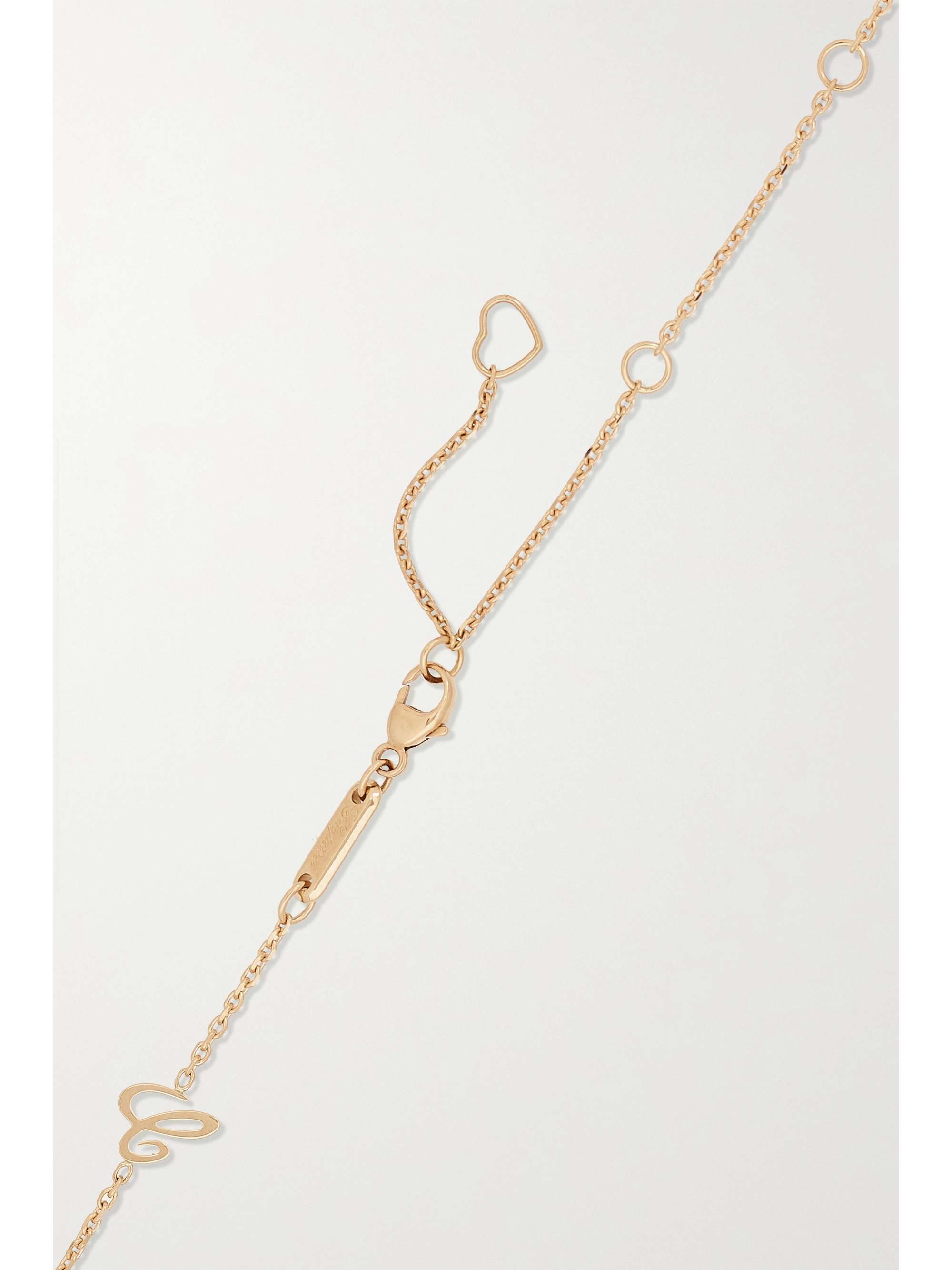 CHOPARD Collier en or 18 carats (750/1000) et diamant Happy Diamonds