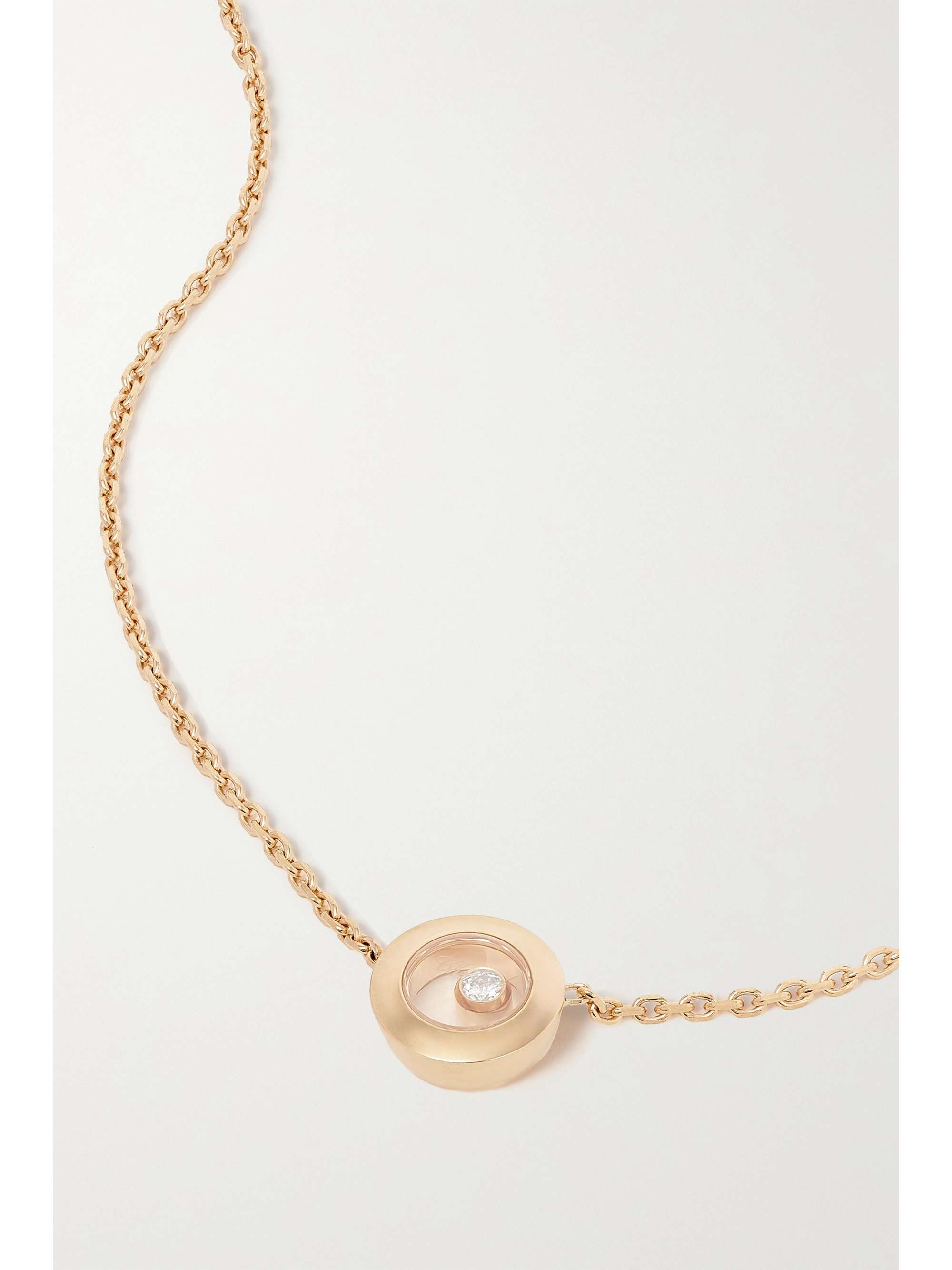 CHOPARD Collier en or 18 carats (750/1000) et diamant Happy Diamonds