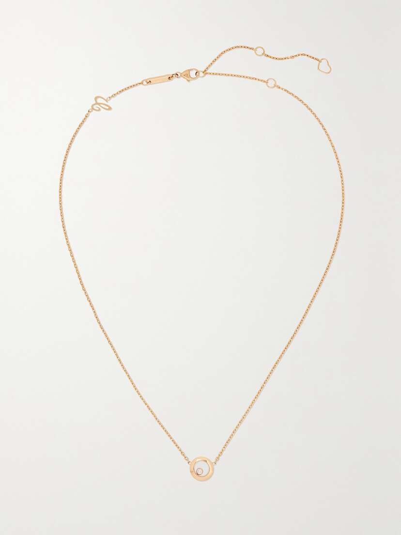 Chopard Happy Diamonds 18-karat Gold Diamond Necklace