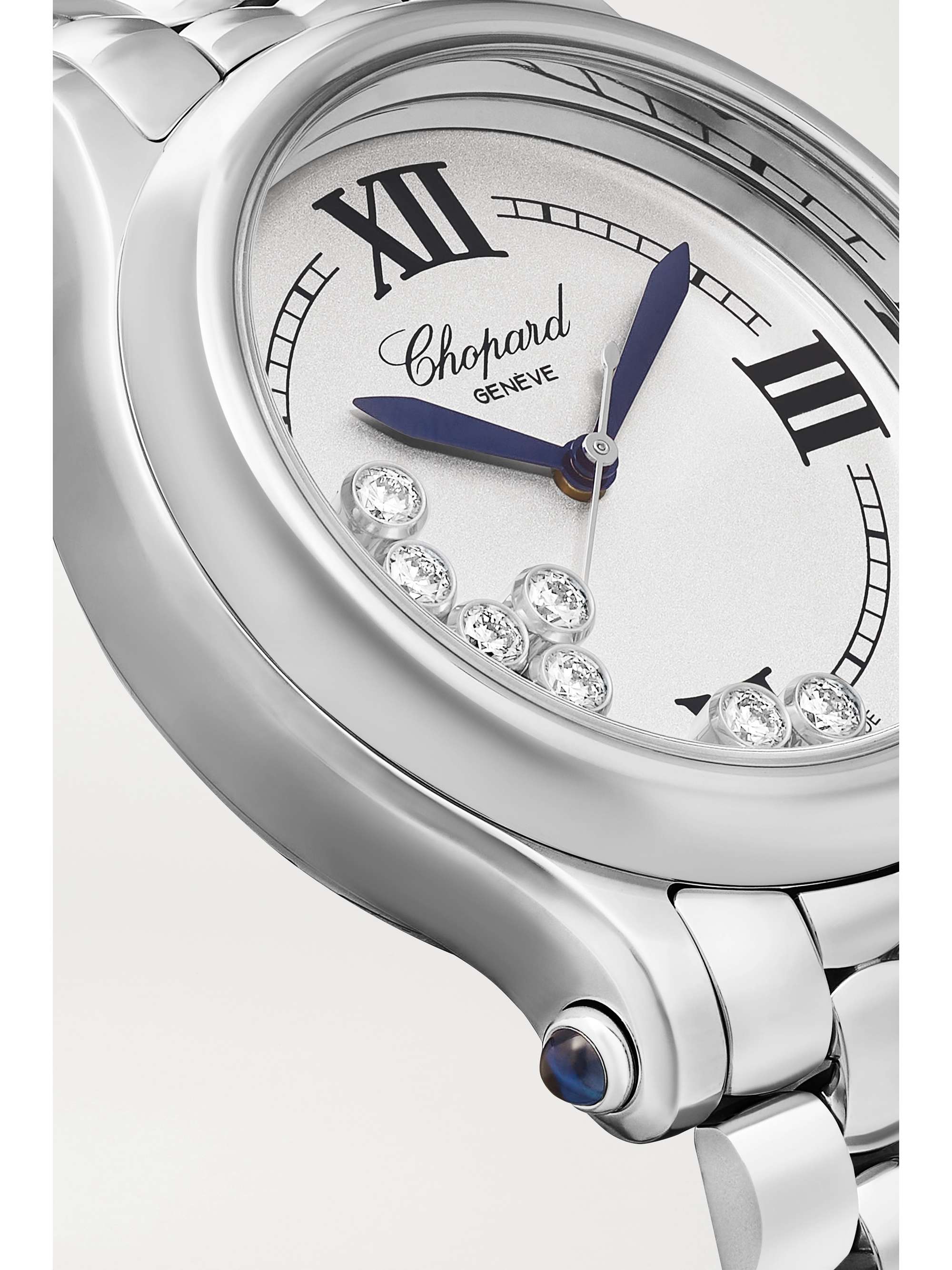 CHOPARD Happy Sport Limited Edition Automatic 33 mm Uhr aus Edelstahl mit Diamanten