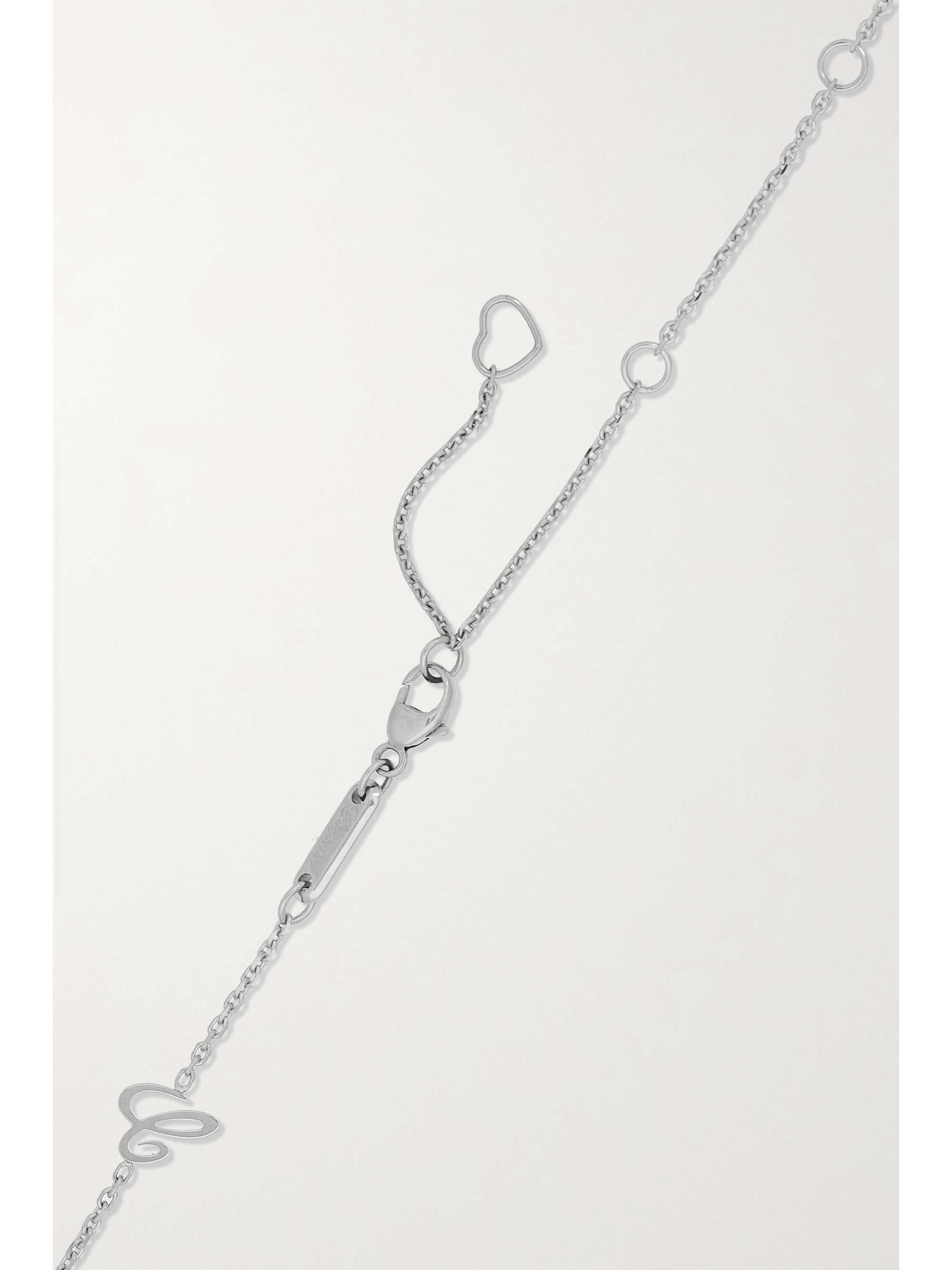 CHOPARD Happy Diamonds 18-karat white gold diamond necklace