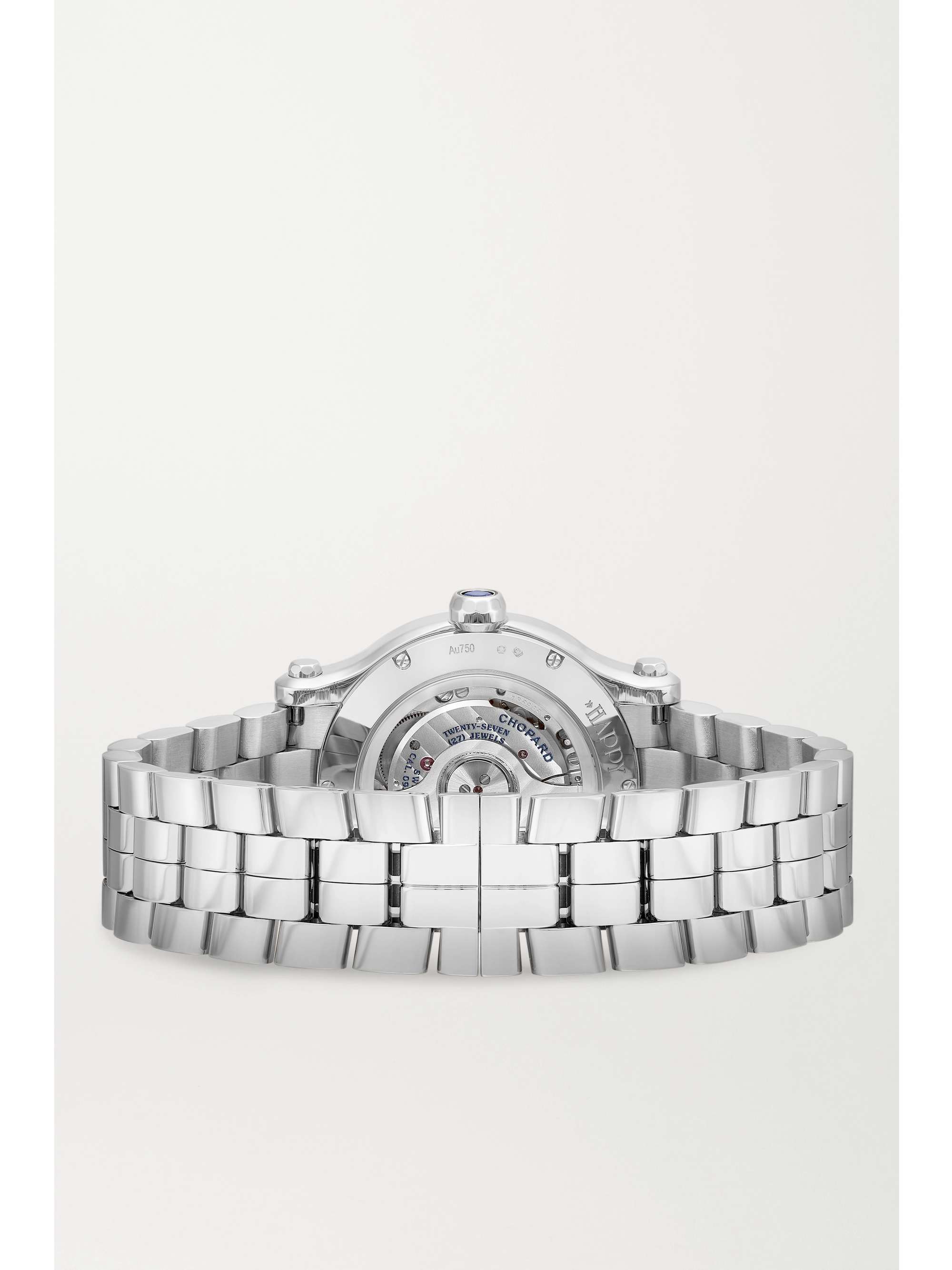 CHOPARD Happy Sport Automatic 33mm stainless steel and diamond watch