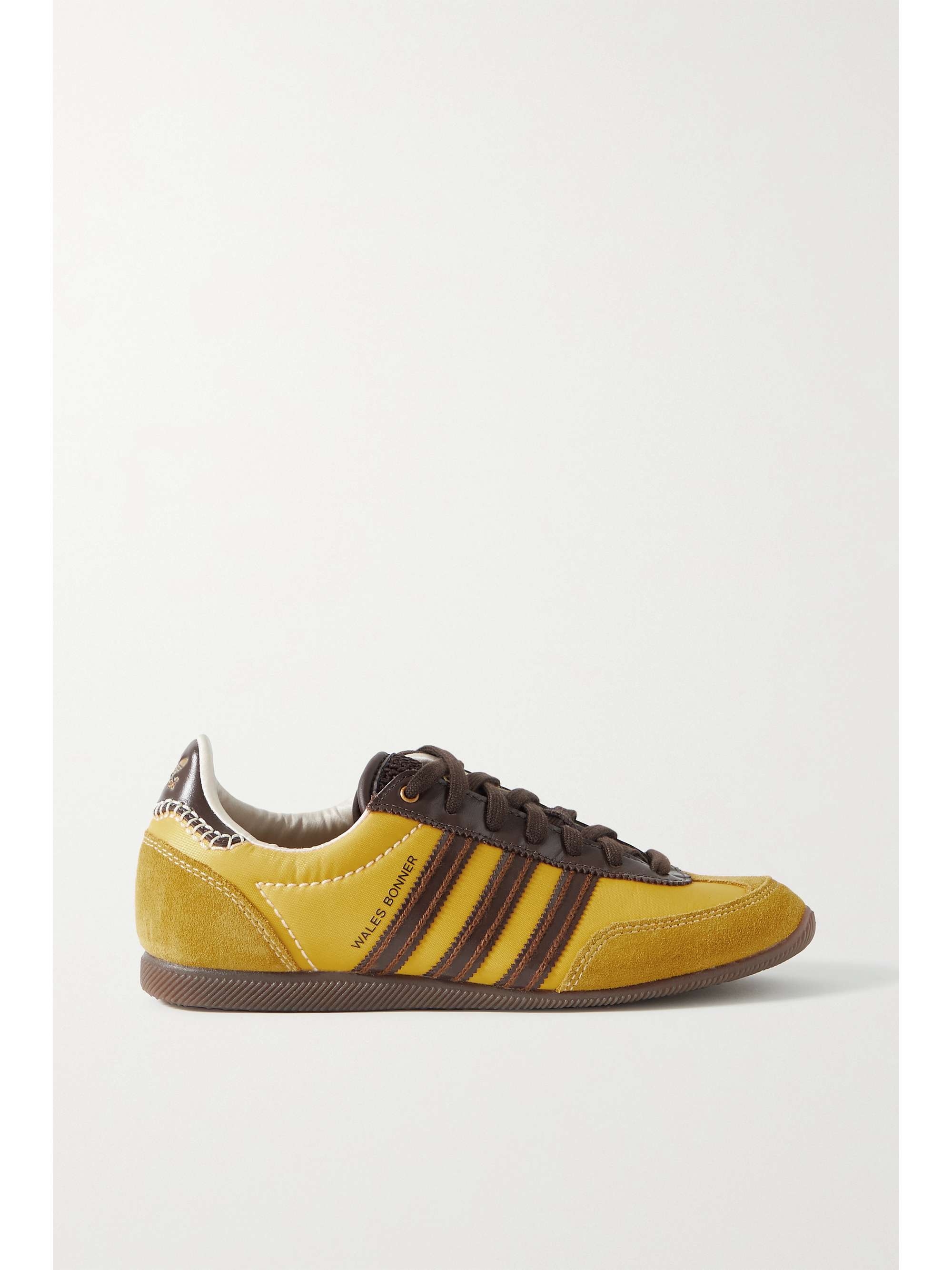 + Wales Bonner Japan leather and suede-trimmed shell sneakers + Wales Bonner Japan leather and suede-trimmed shell sneakers
