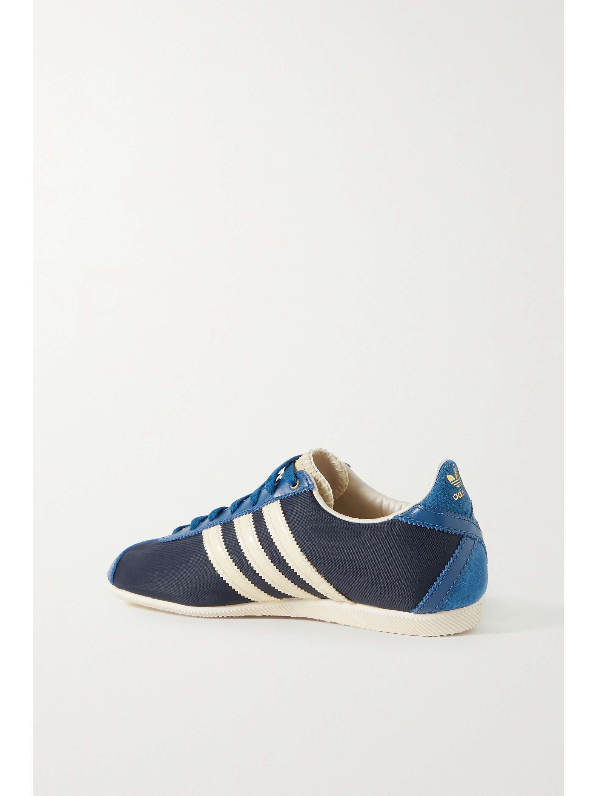 Blue + Wales Bonner Japan leather and suede-trimmed shell sneakers | ADIDAS ORIGINALS | NET-A-PORTER