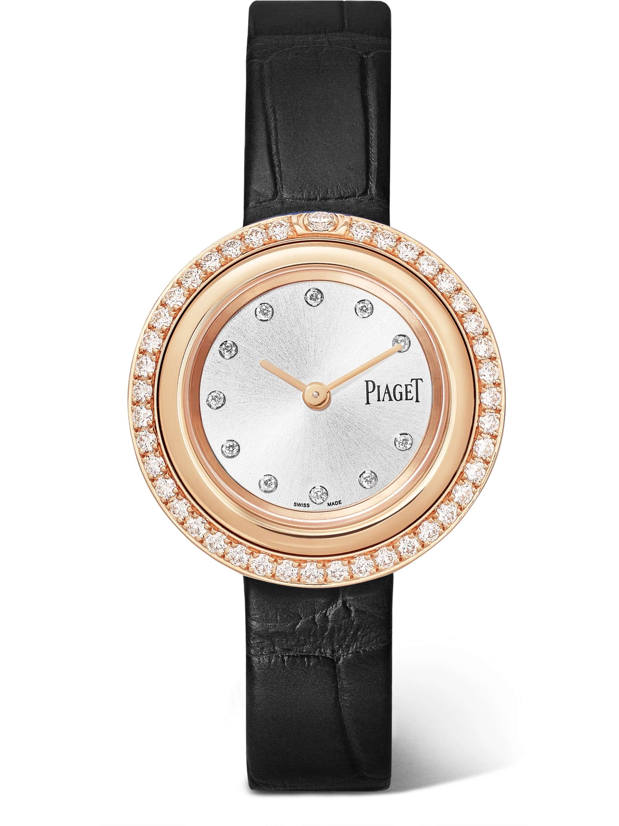 PIAGET Possession 29mm 18-karat rose gold, alligator, diamond and ruby watch