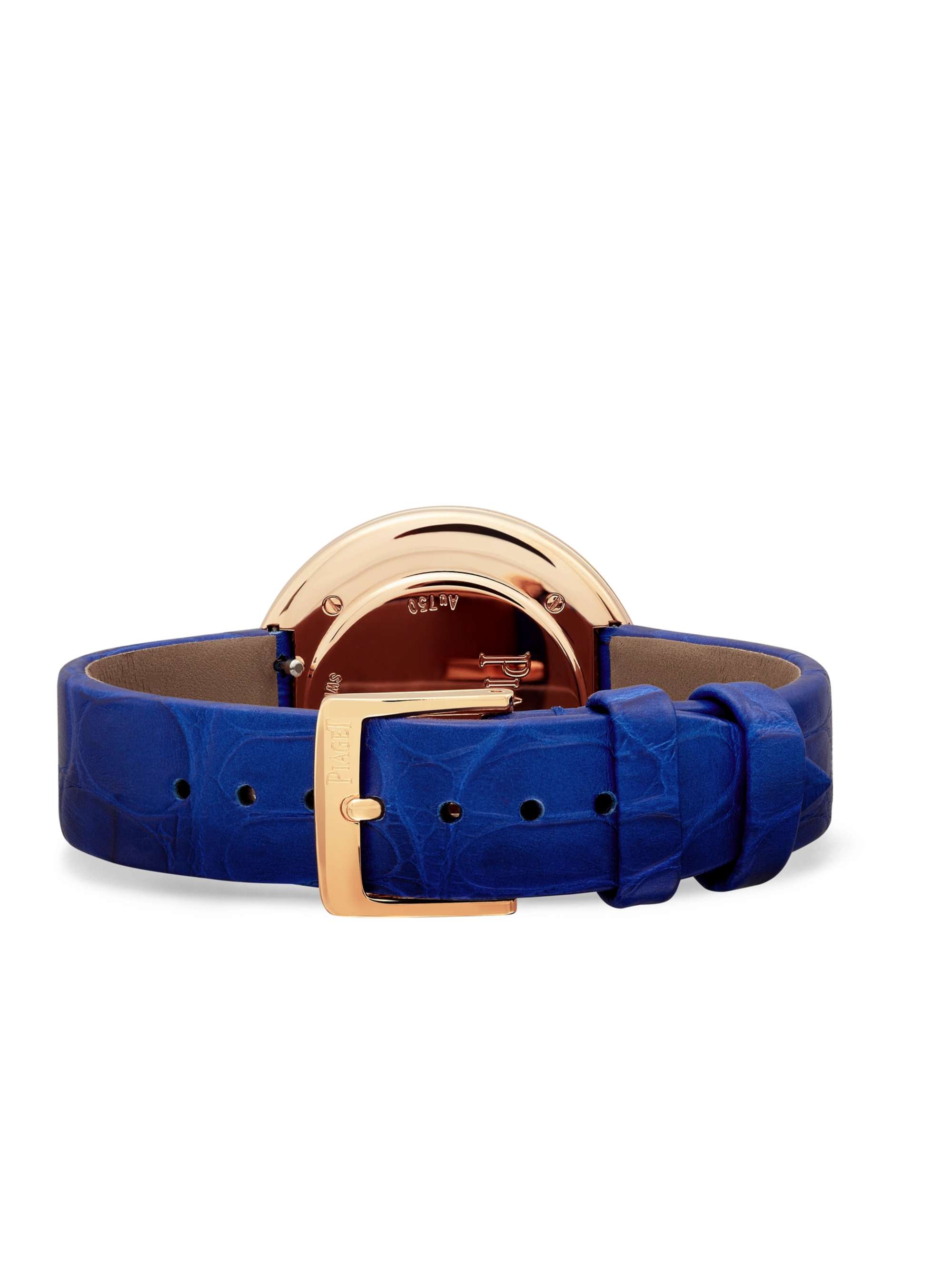 PIAGET Montre en or rose 18 carats (750/1000) et diamants à bracelet en alligator Possession 34 mm