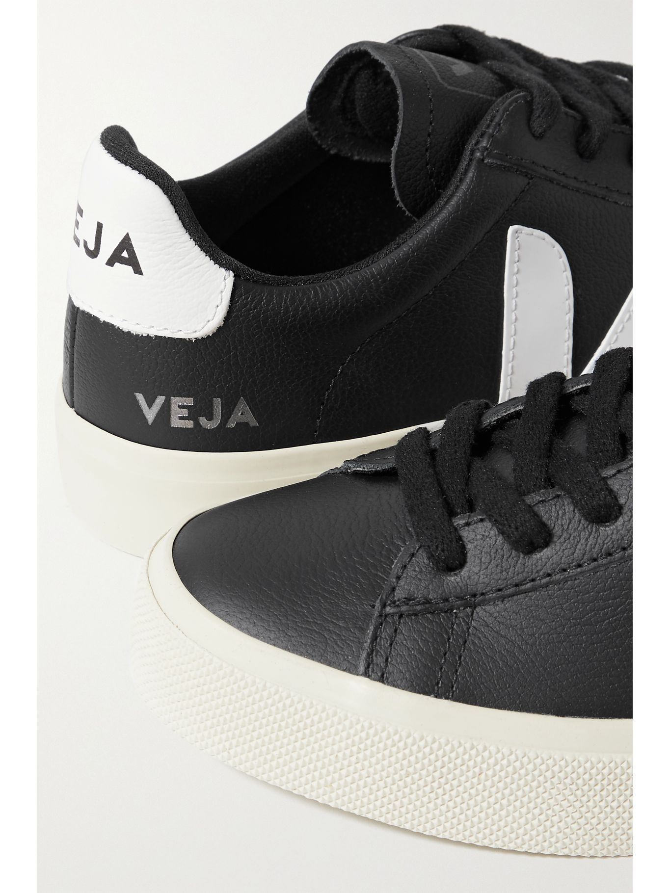 veja campo leather sneakers black