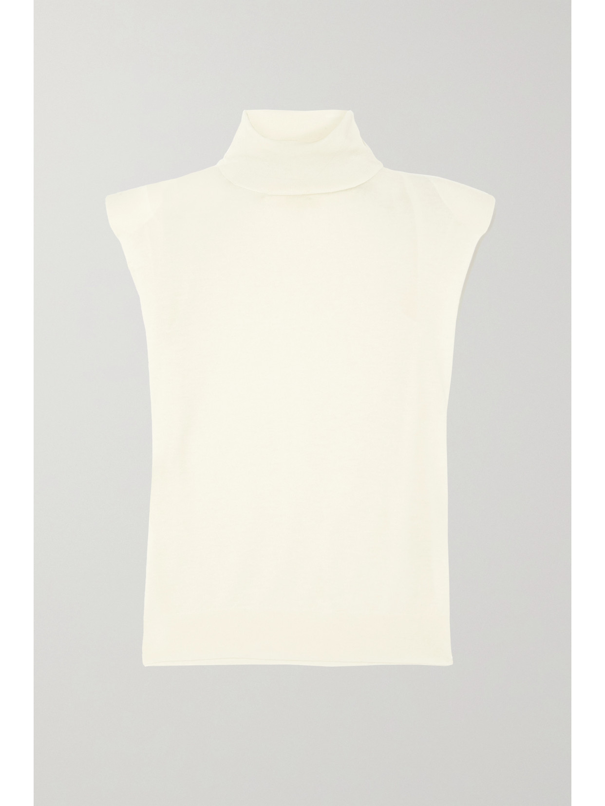 LOULOU STUDIO Wool And Cashmere-blend Turtleneck Tank - Ivory