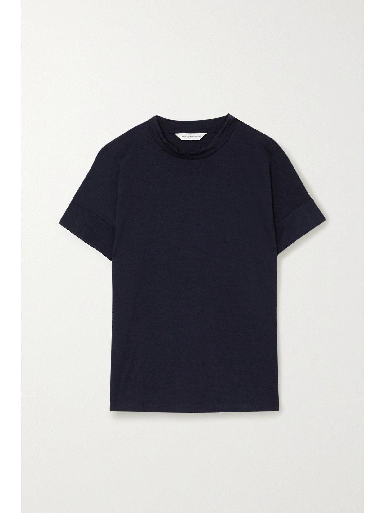 KING & TUCKFIELD - Merino Wool T-shirt - Blue