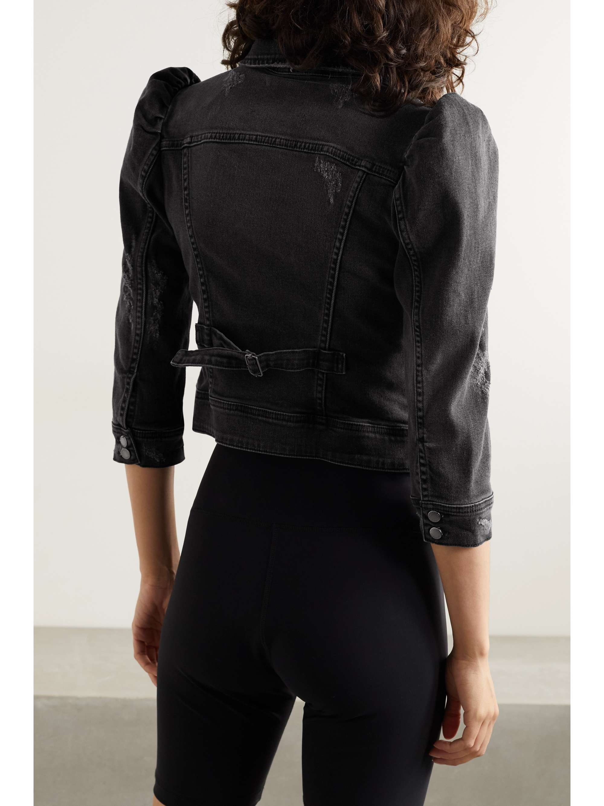 RETROFÊTE Ada distressed denim jacket