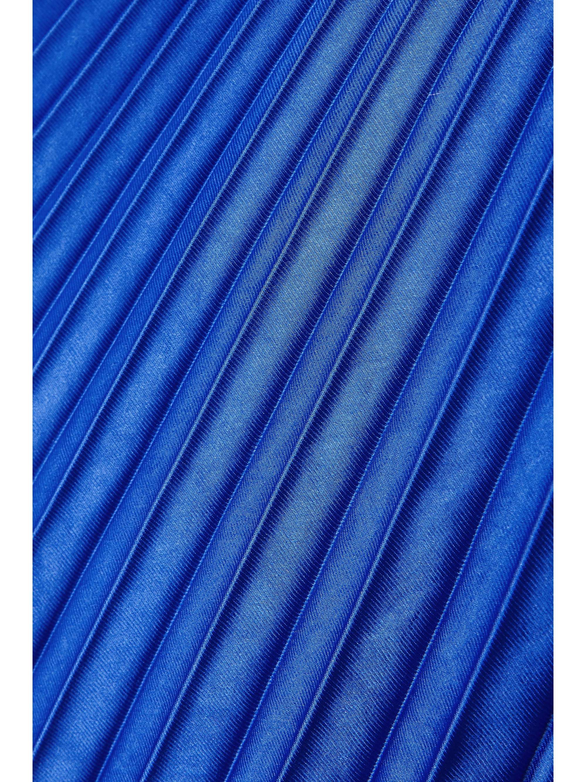 CHRISTOPHER JOHN ROGERS Asymmetric pleated satin skirt