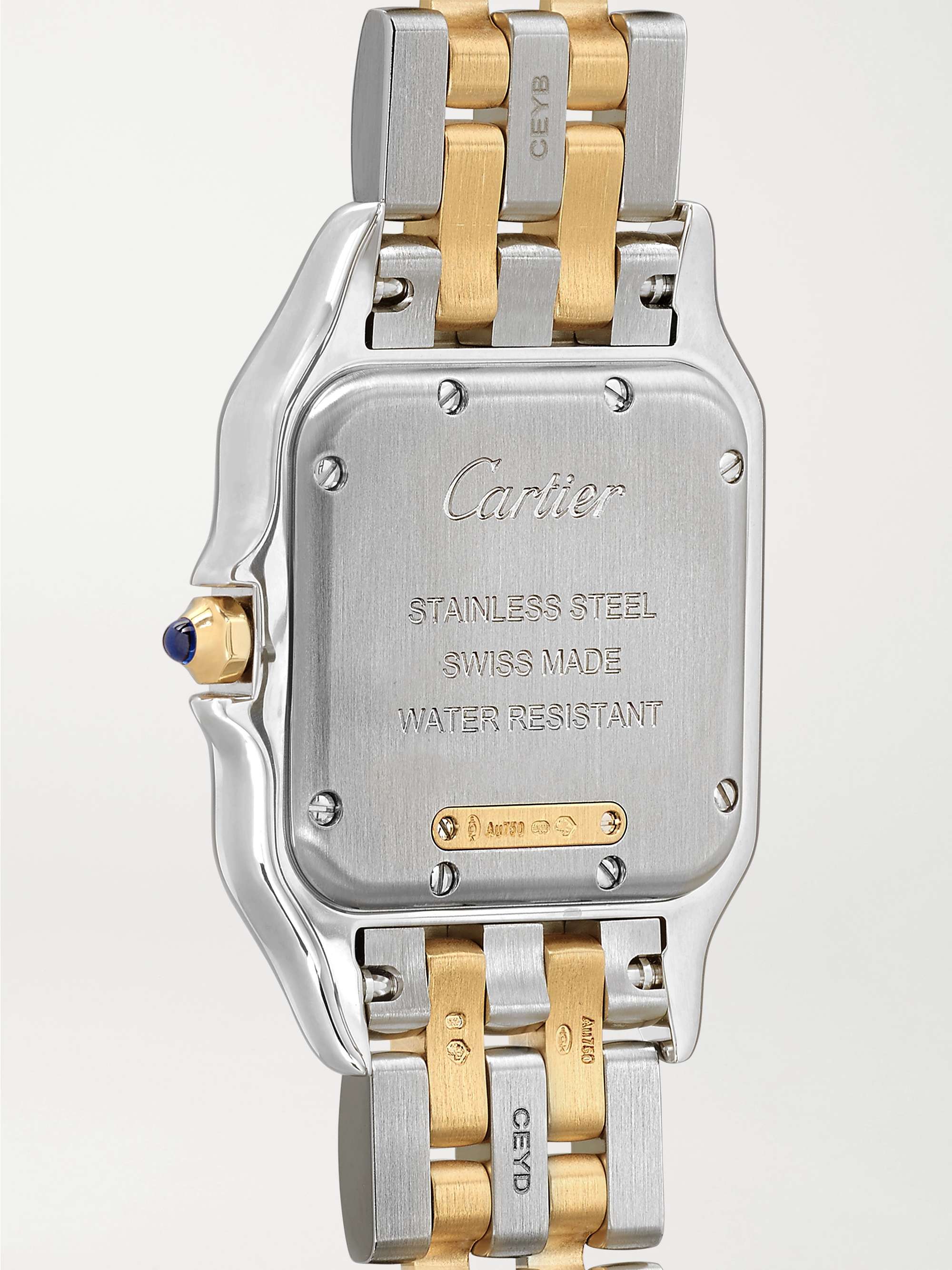 CARTIER INVISIBLE PID - Panthère de Cartier 27mm medium 18-karat gold and stainless steel watch