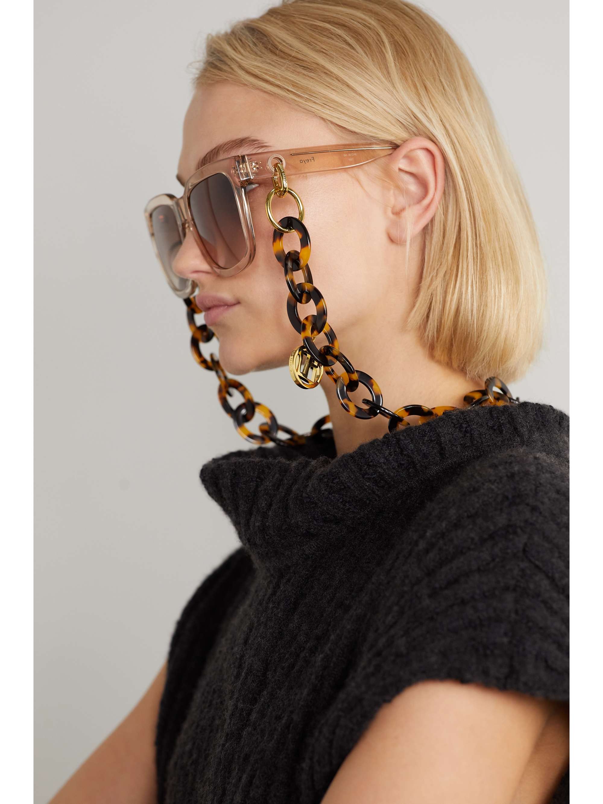 gold-tone sunglasses chain 