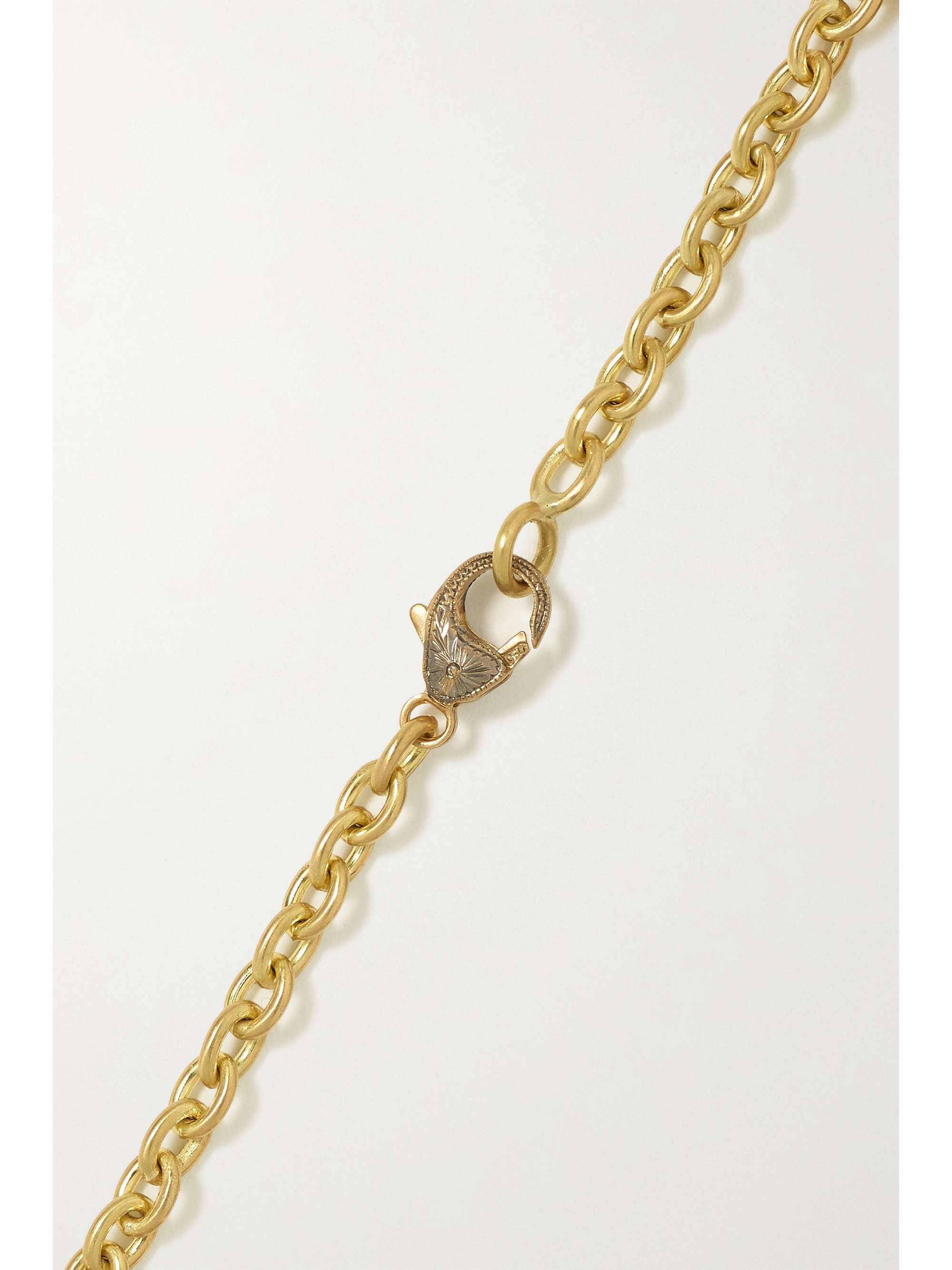 SYLVA & CIE 18-karat gold, sterling silver and diamond bracelet