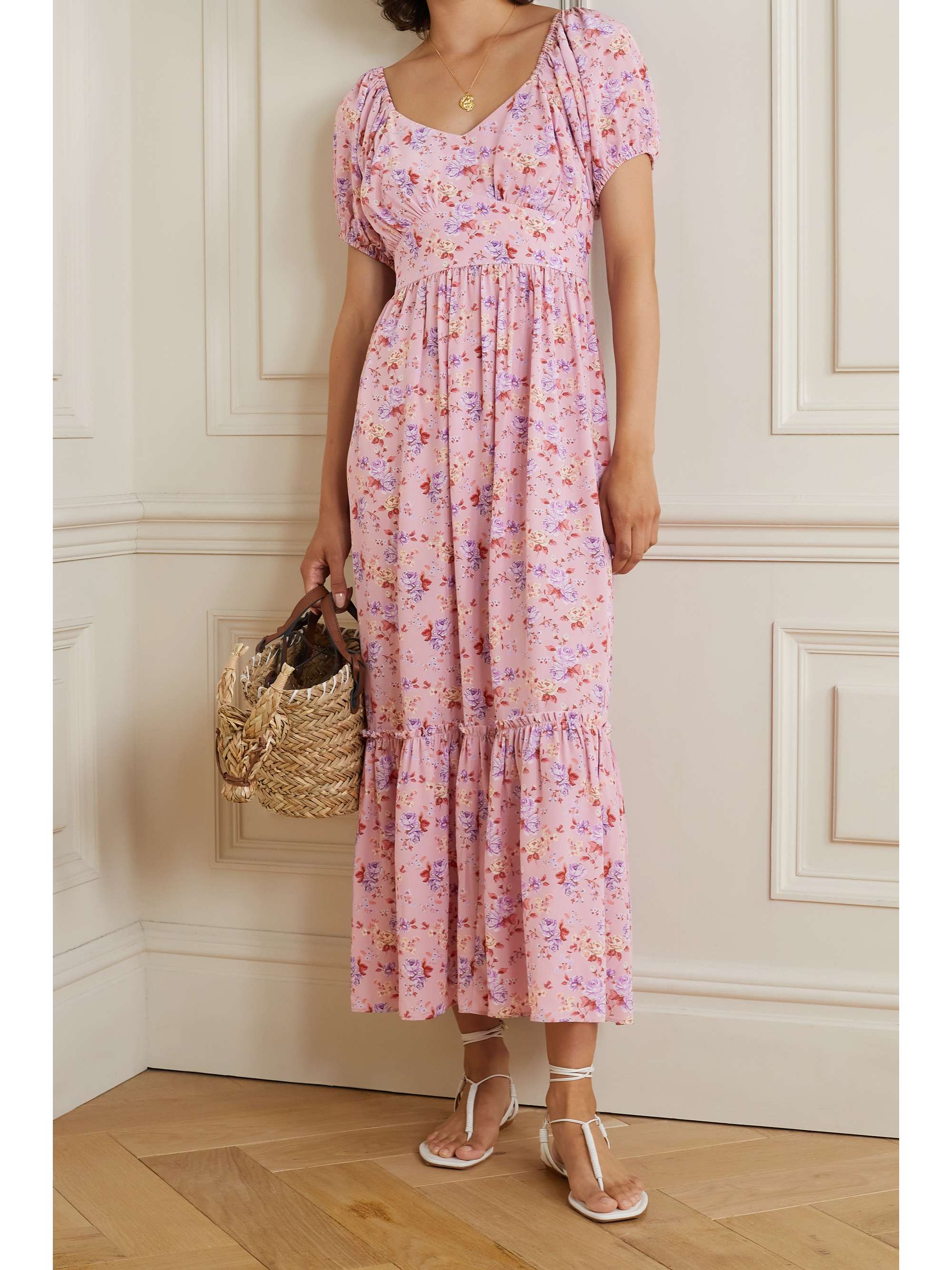 hobbs alexis maxi dress cornflower blue