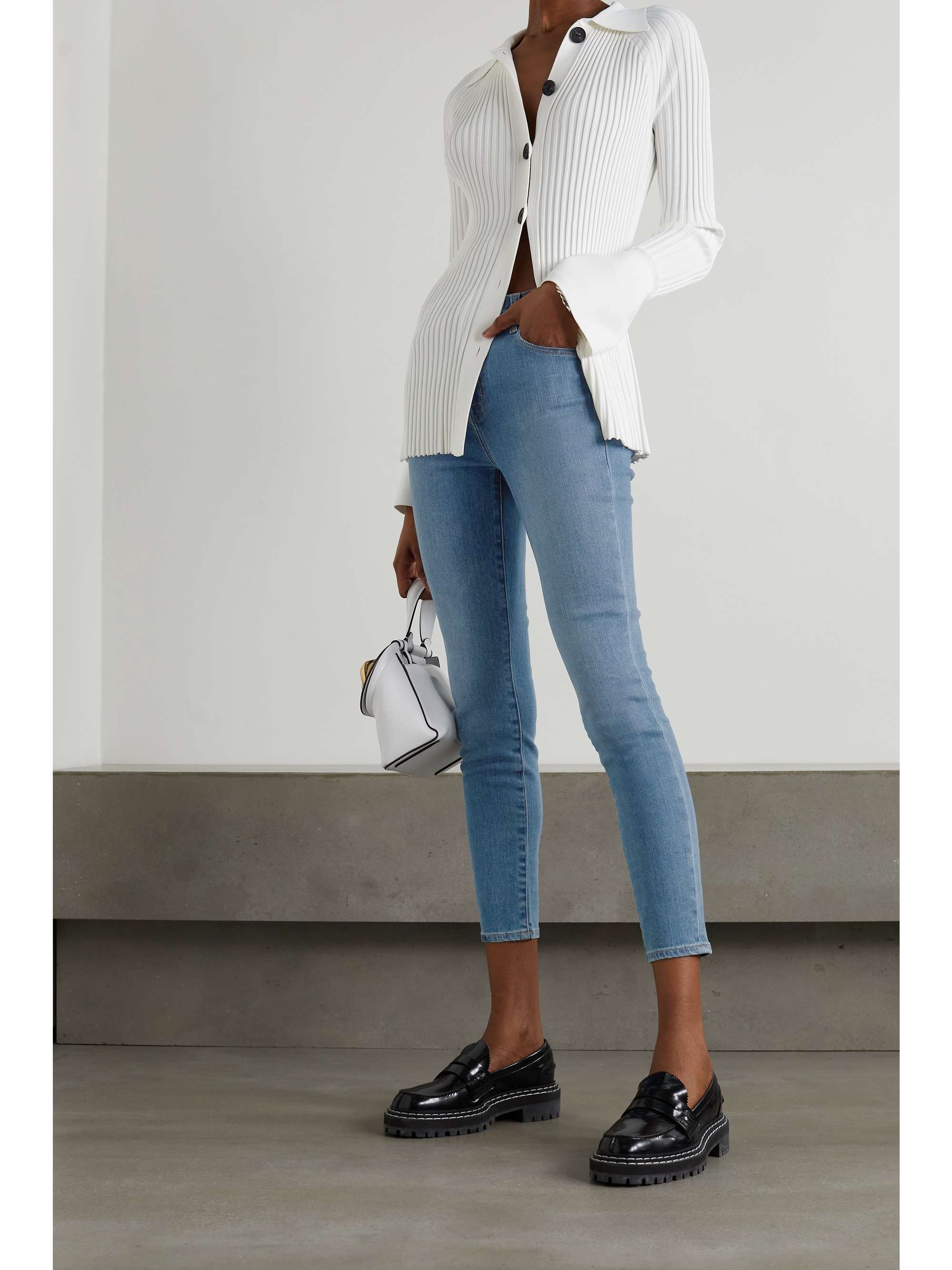 Mid denim Alana cropped high-rise 