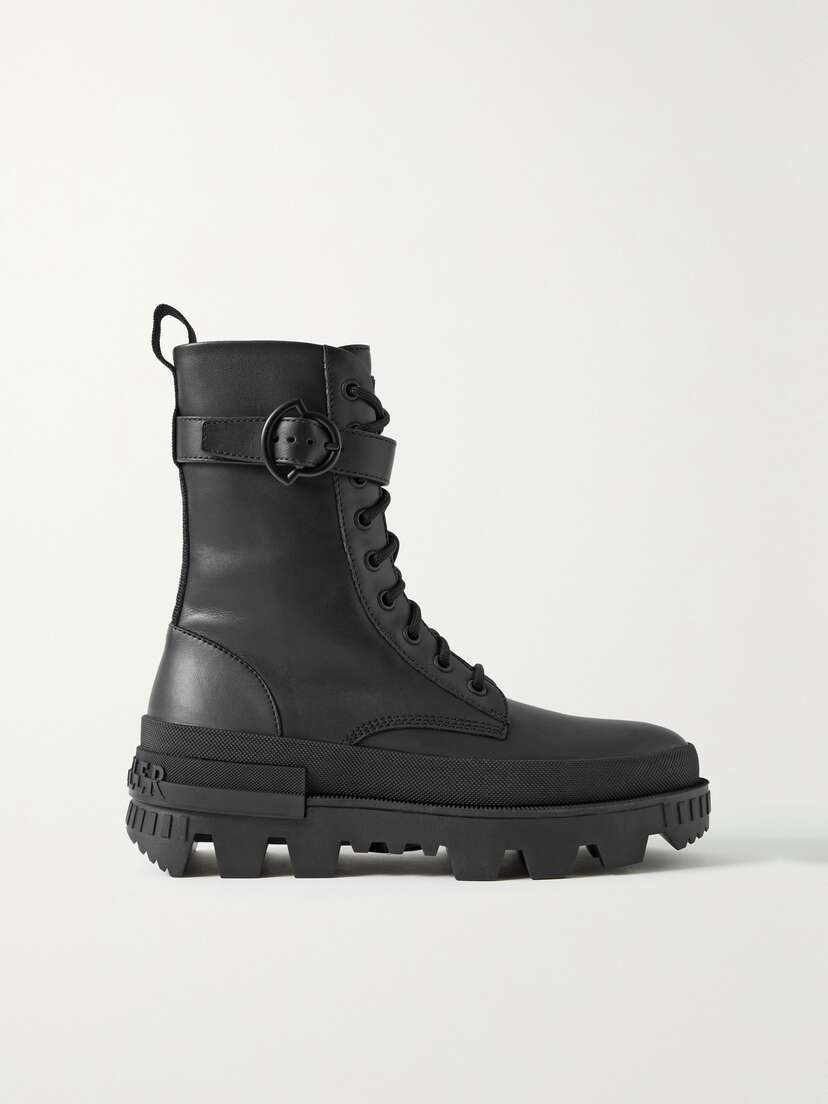 Moncler Carinne Leather Ankle Boots