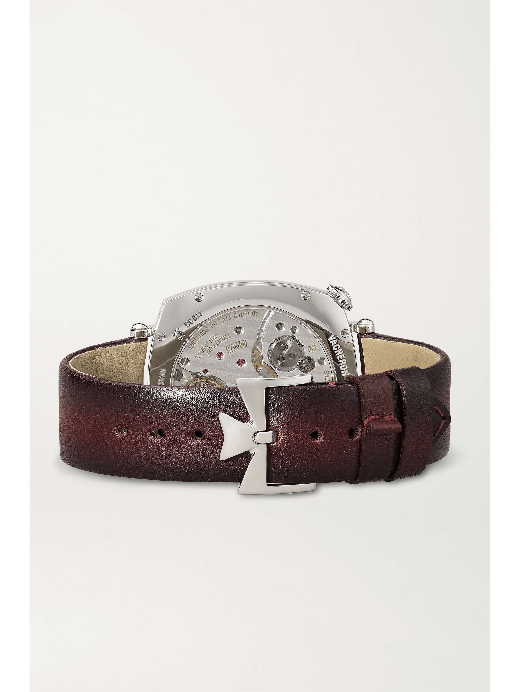 VACHERON CONSTANTIN Montre à remontage manuel en or rose 18 carats (750/1000) à bracelet en alligator Historiques American 1921 36,5 mm