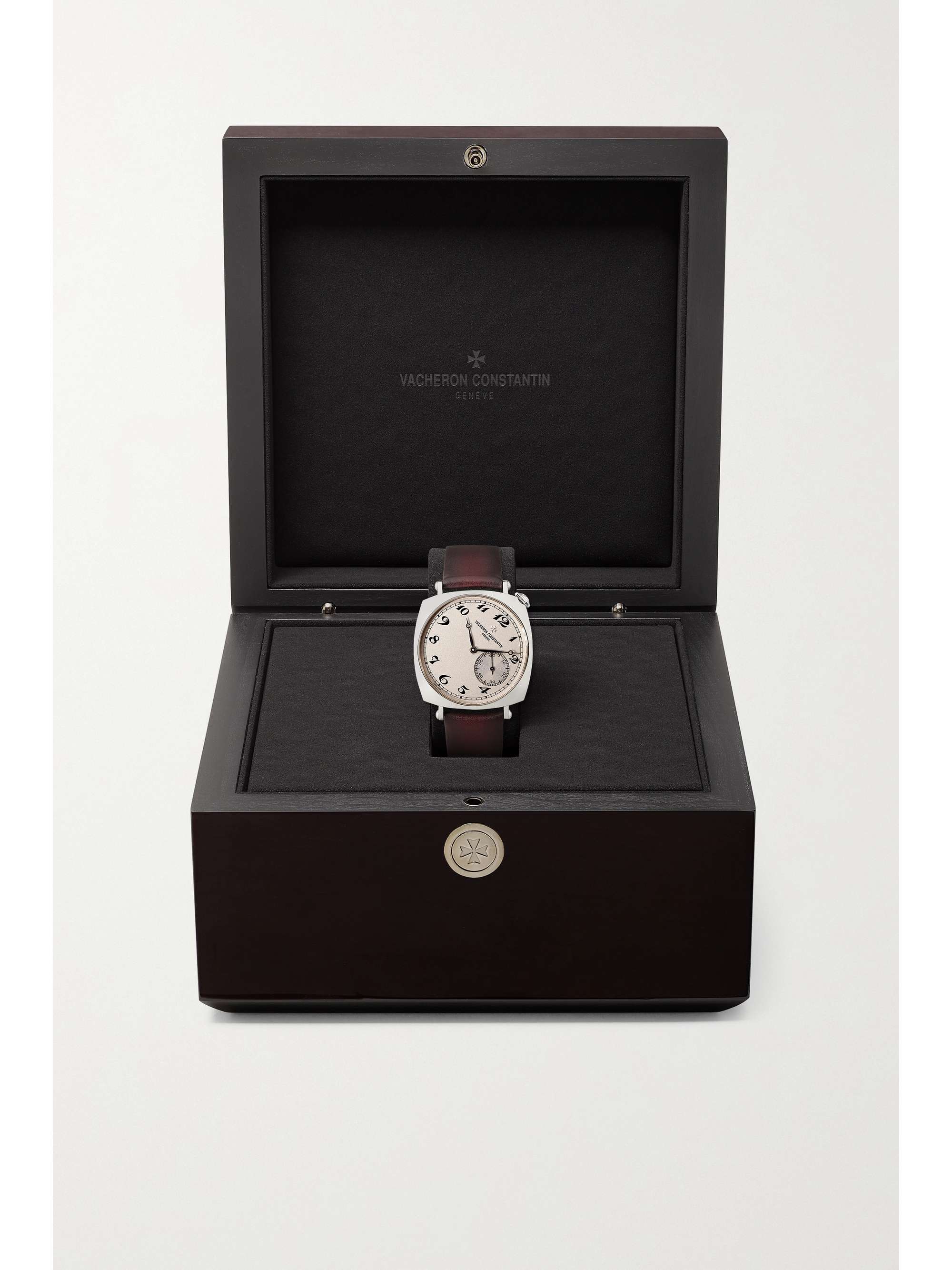 VACHERON CONSTANTIN Montre à remontage manuel en or rose 18 carats (750/1000) à bracelet en alligator Historiques American 1921 36,5 mm