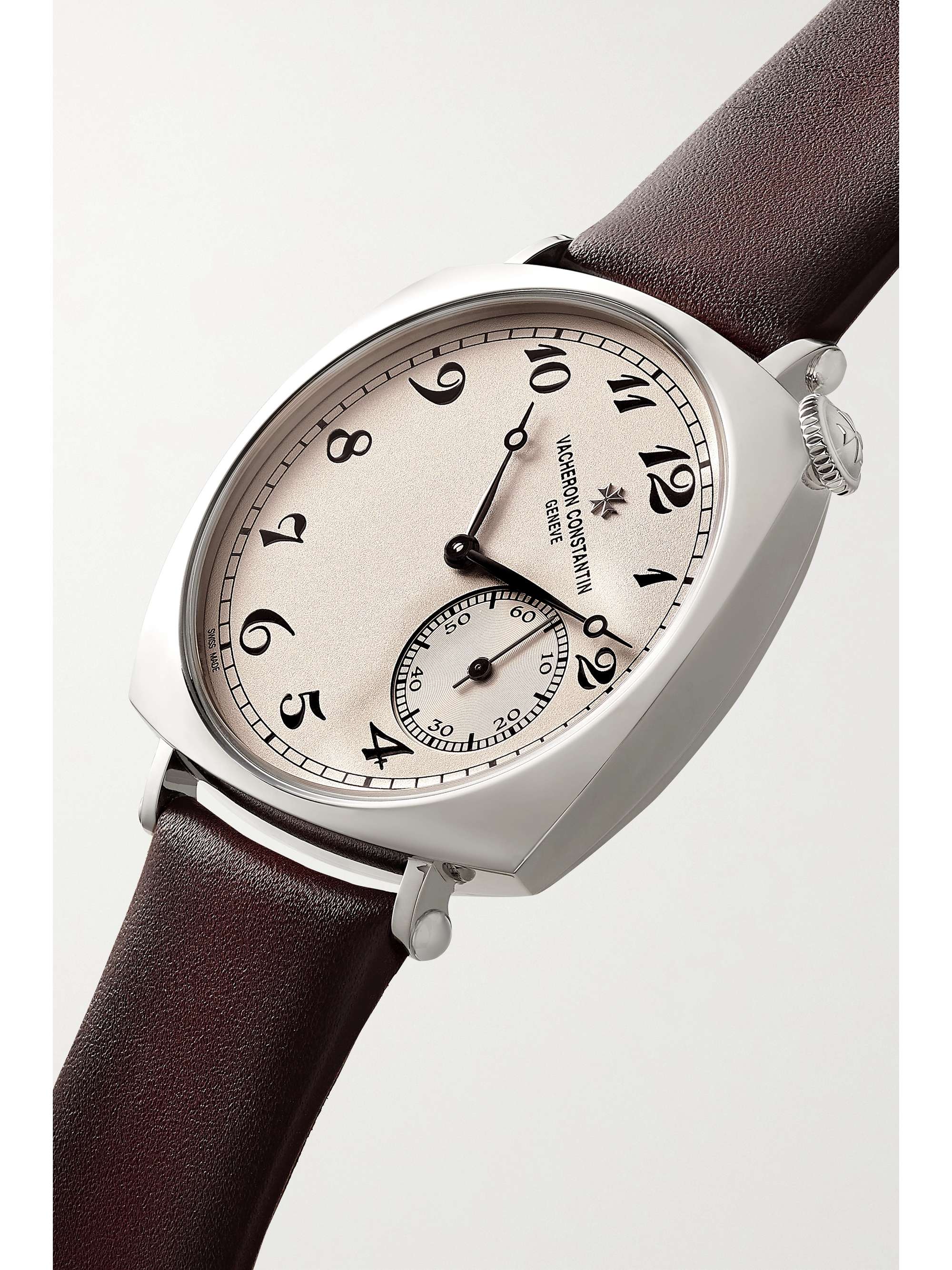 VACHERON CONSTANTIN Montre à remontage manuel en or rose 18 carats (750/1000) à bracelet en alligator Historiques American 1921 36,5 mm