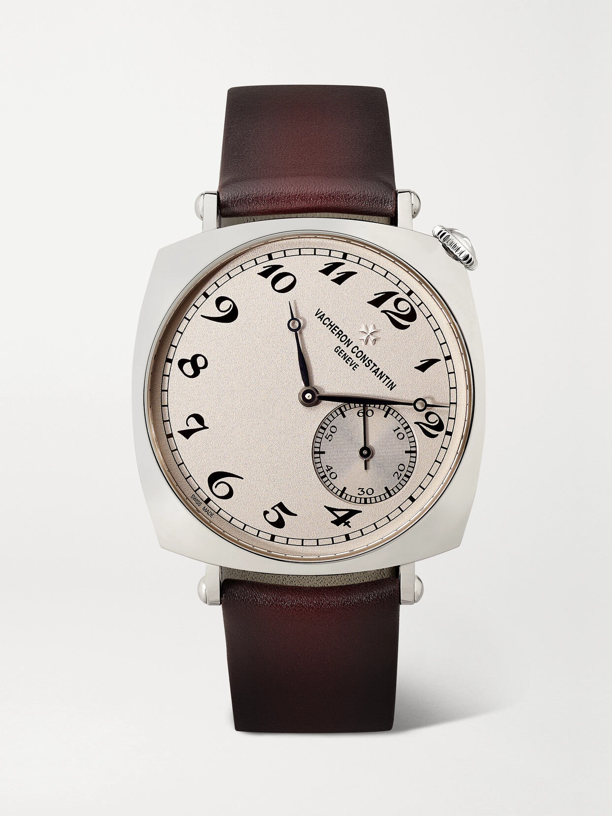 Vacheron Constantin Historiques American 1921 Hand-wound 36.5mm 18-karat White Gold And Leather Watch