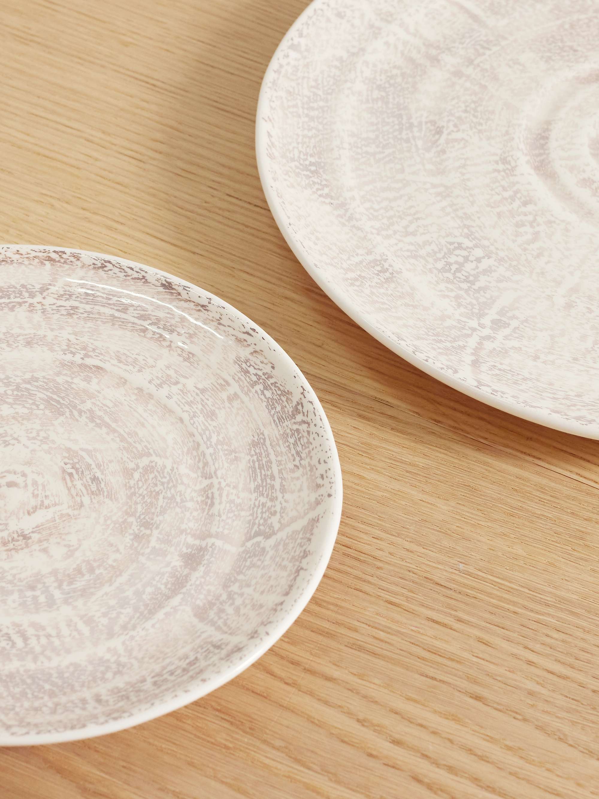 BRUNELLO CUCINELLI Set de deux assiettes en céramique vernissée