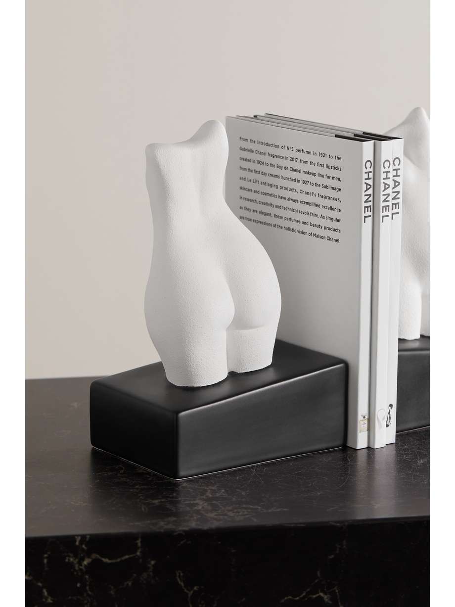 ANISSA KERMICHE Happy (Book) Endings earthenware bookend NETAPORTER