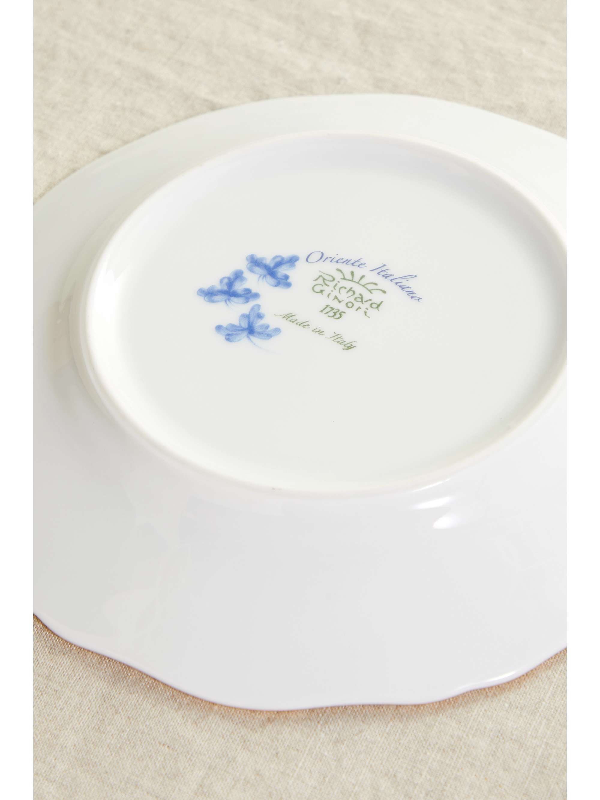 GINORI 1735 Assiette en porcelaine plaquée or Oriente Italiano, 17 cm