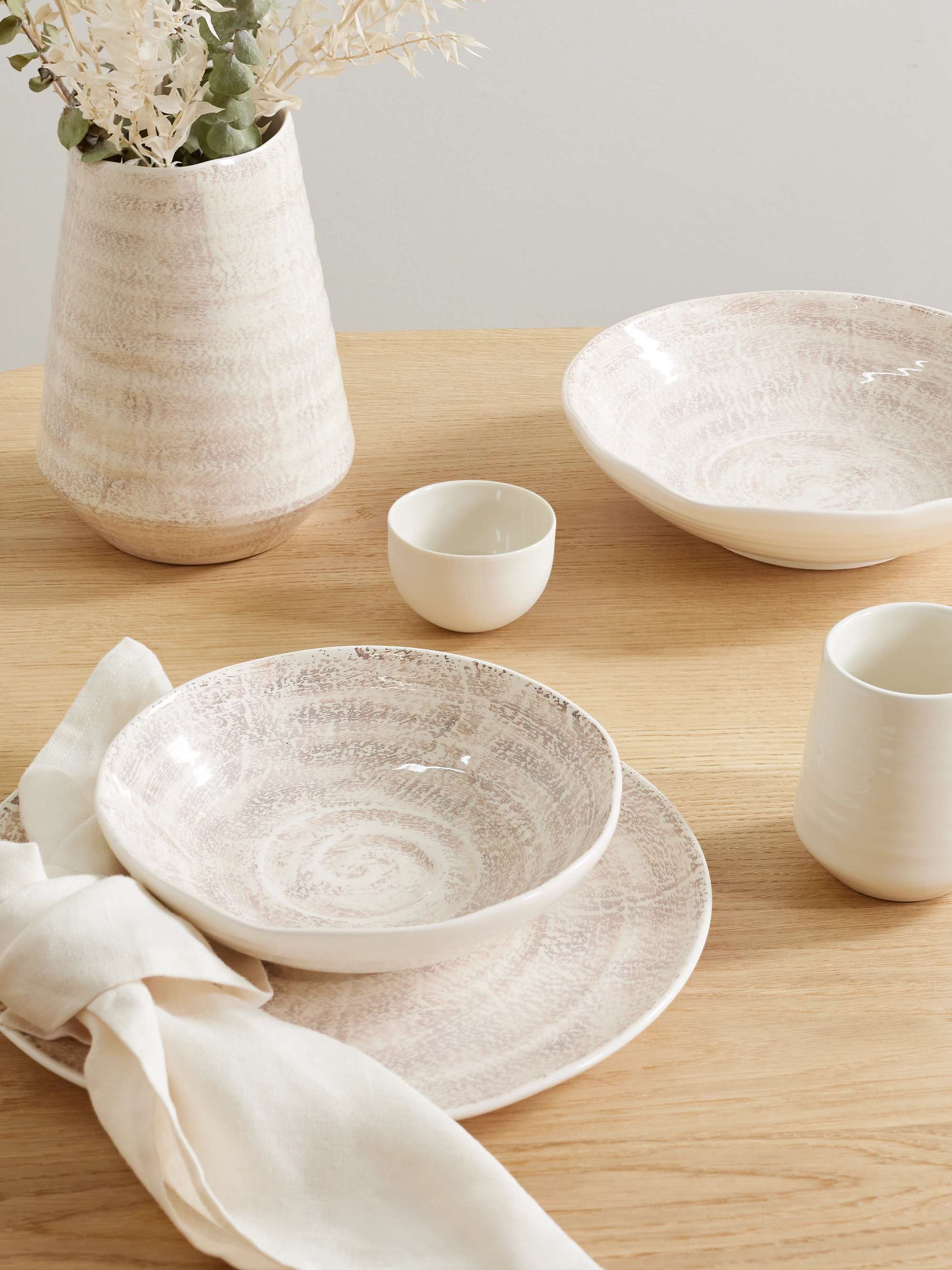 BRUNELLO CUCINELLI Set de deux bols en céramique vernissée