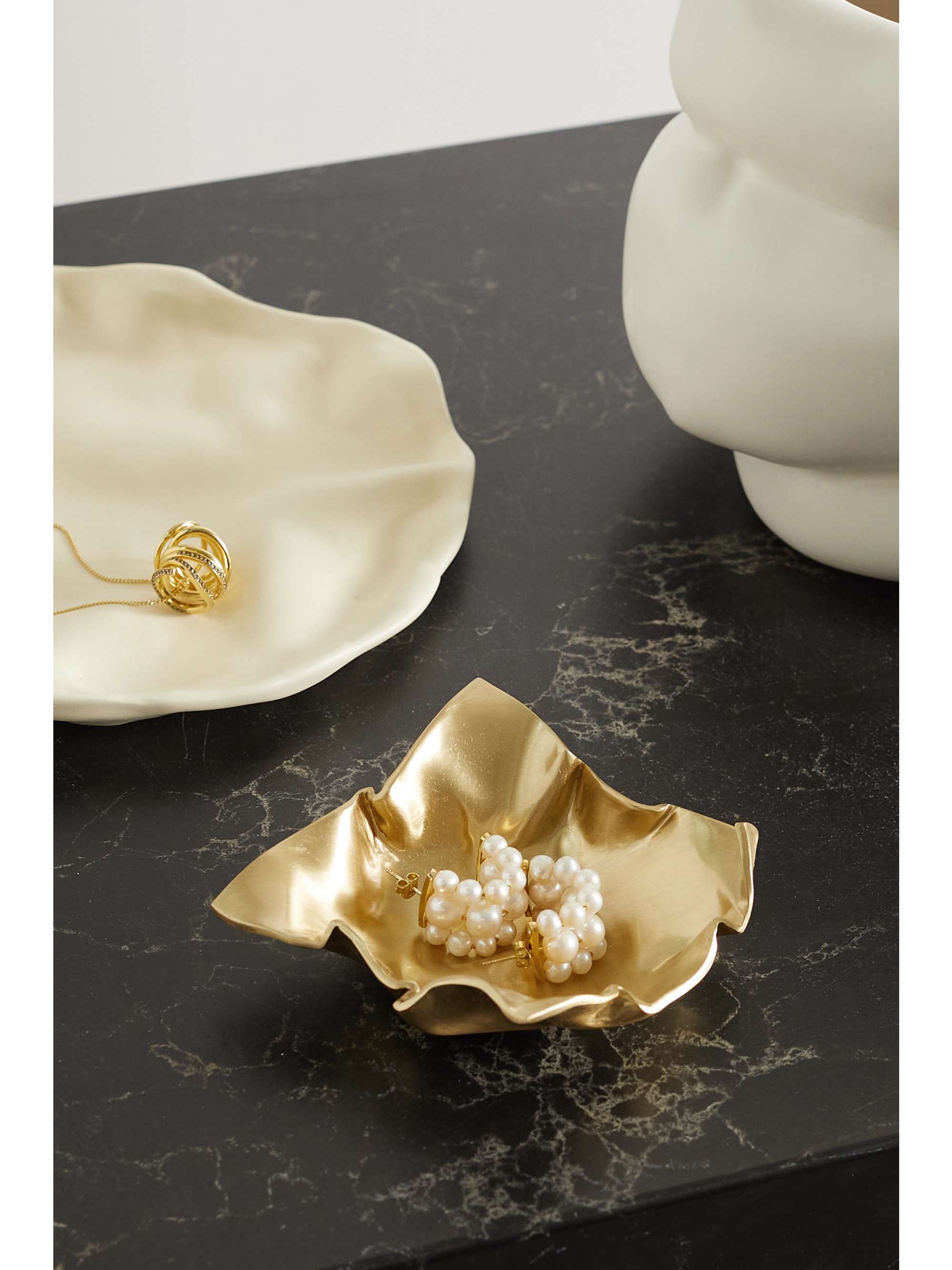 COMPLETEDWORKS Fold gold-tone dish