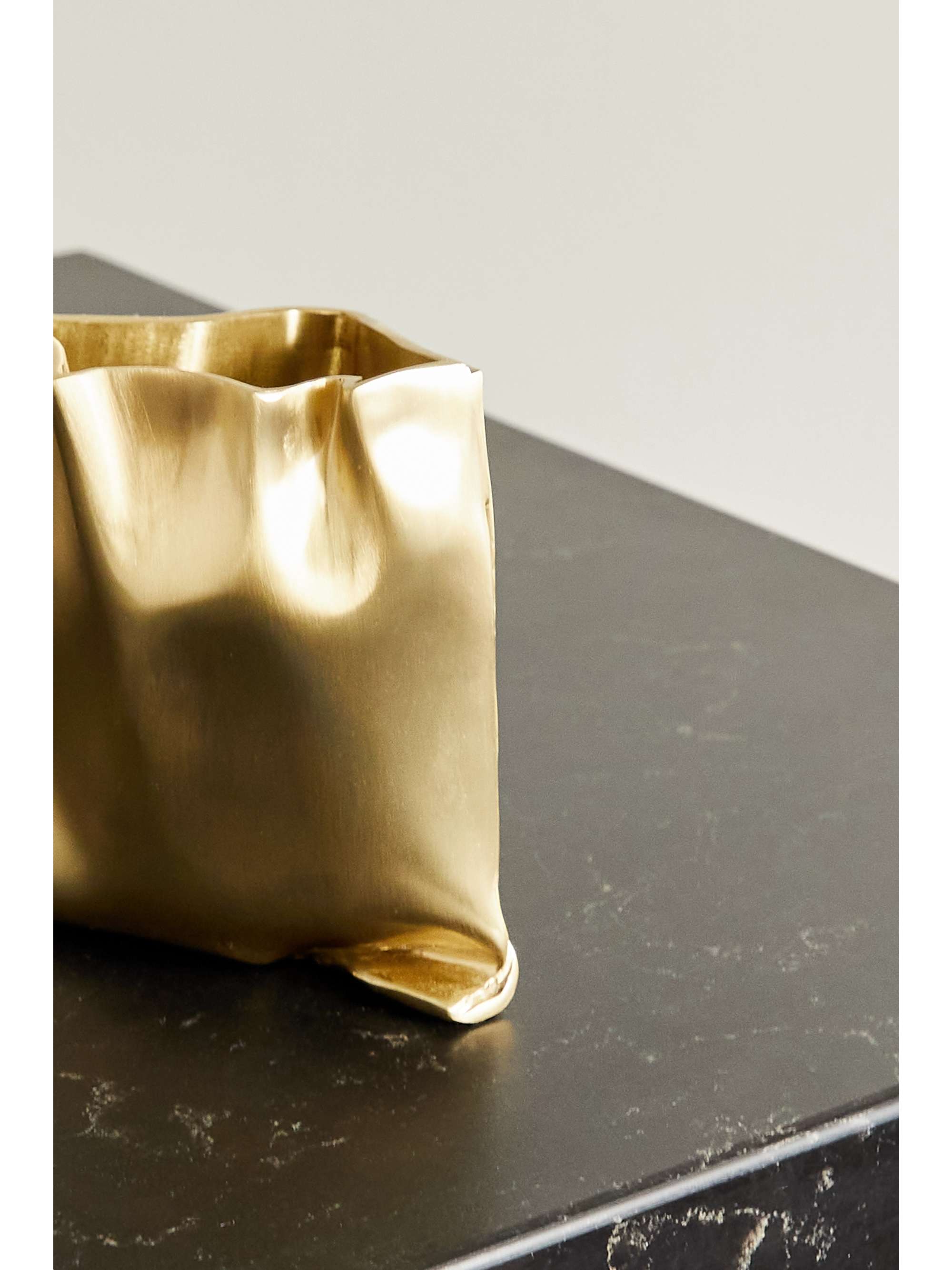 COMPLETEDWORKS Small gold-tone vessel