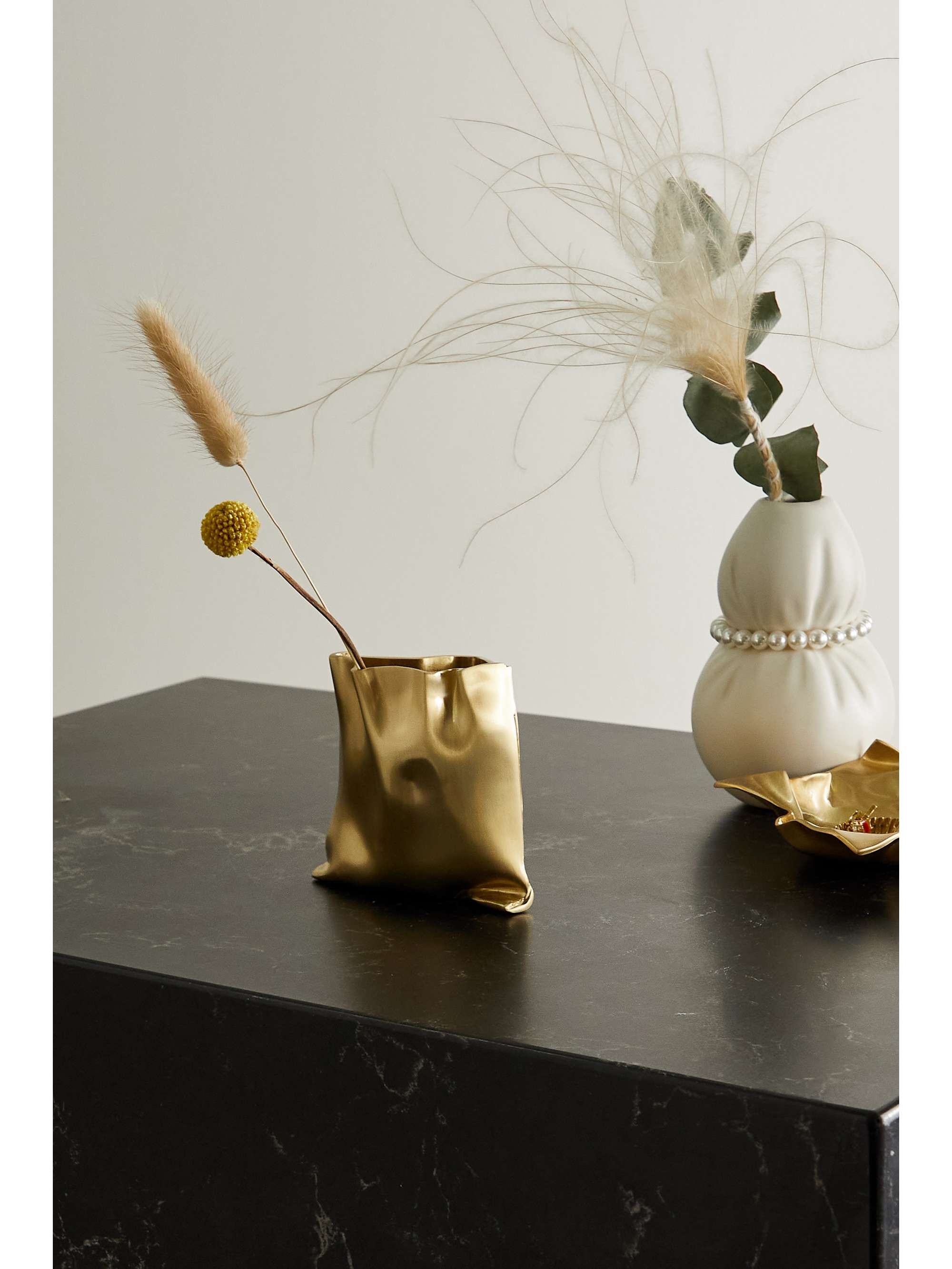 COMPLETEDWORKS Small gold-tone vessel