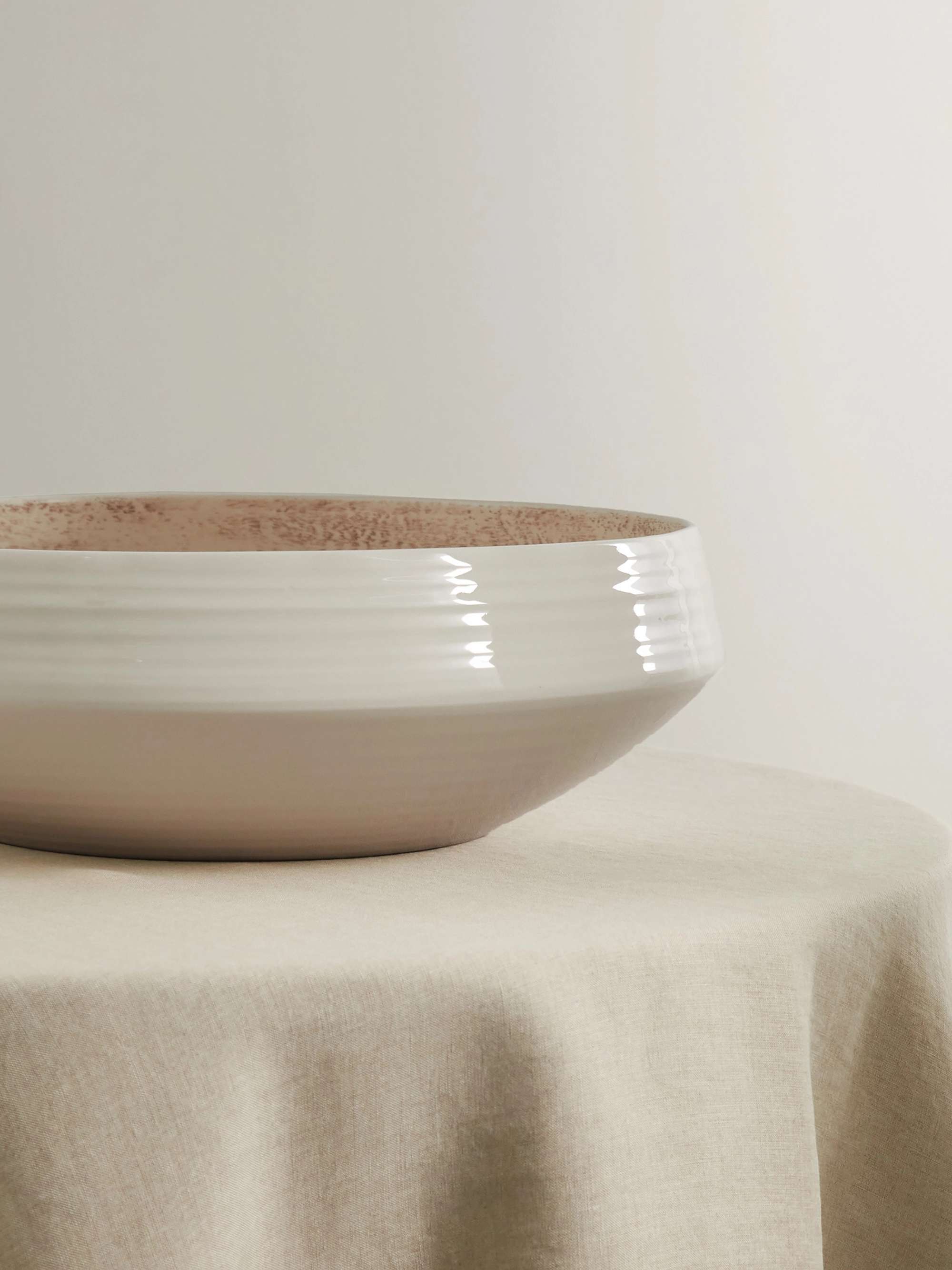 BRUNELLO CUCINELLI Large glazed ceramic bowl