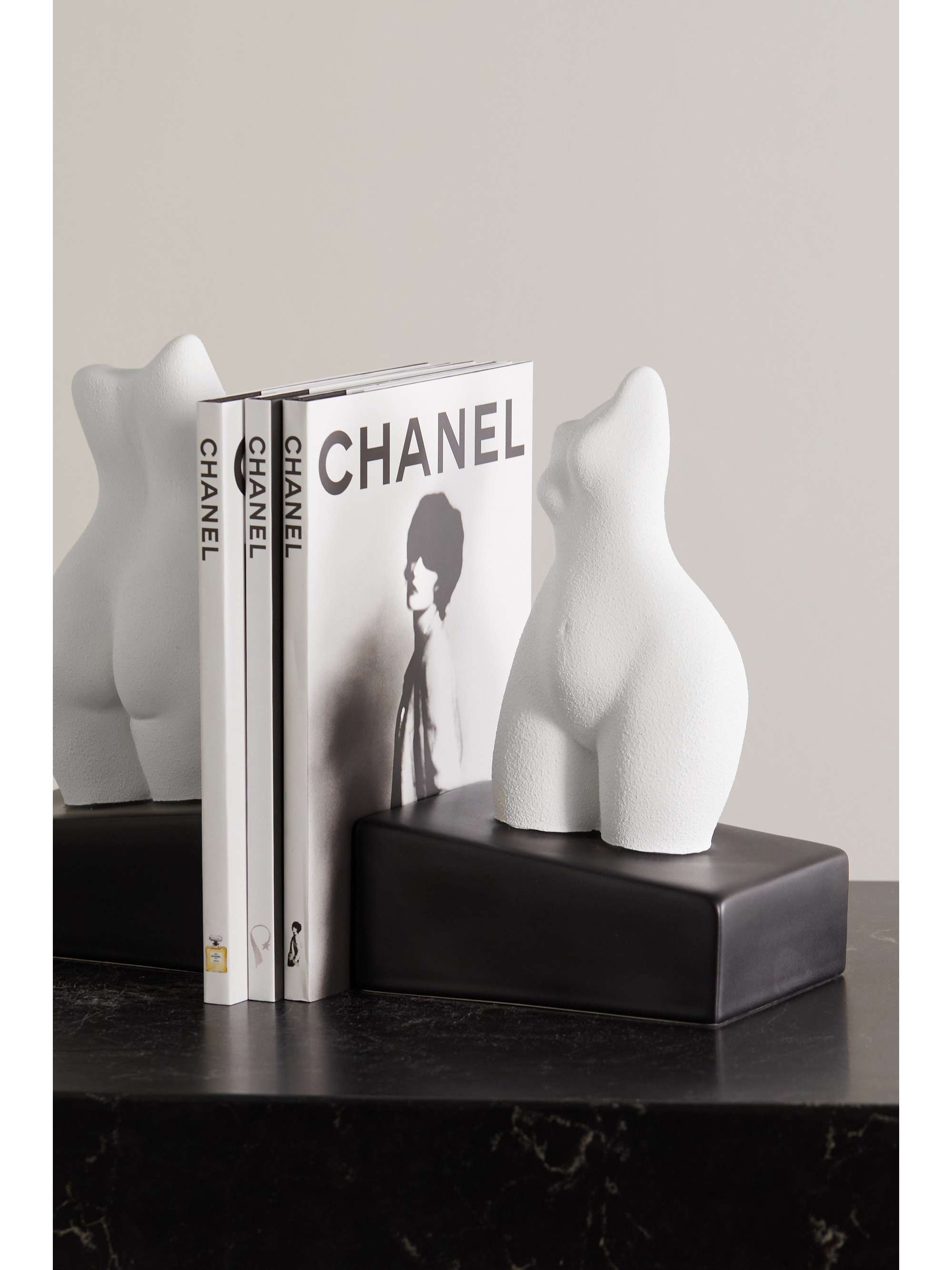 ANISSA KERMICHE Happy (Book) Endings earthenware bookend