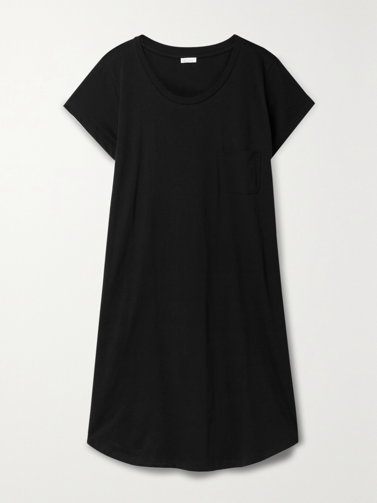 Skin + Net Sustain Carissa Organic Pima Cotton-jersey Nightdress In Black