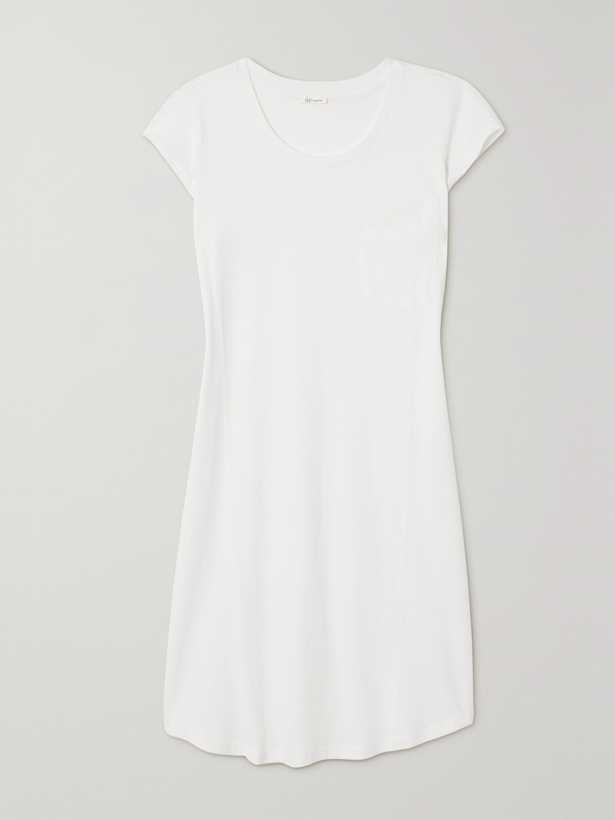 Skin + Net Sustain Carissa Organic Pima Cotton-jersey Nightdress In White