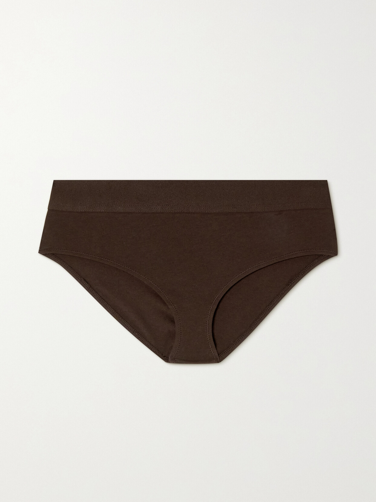 Skin - + Net Sustain Hadlee Stretch Organic Pima Cotton Briefs - Brown